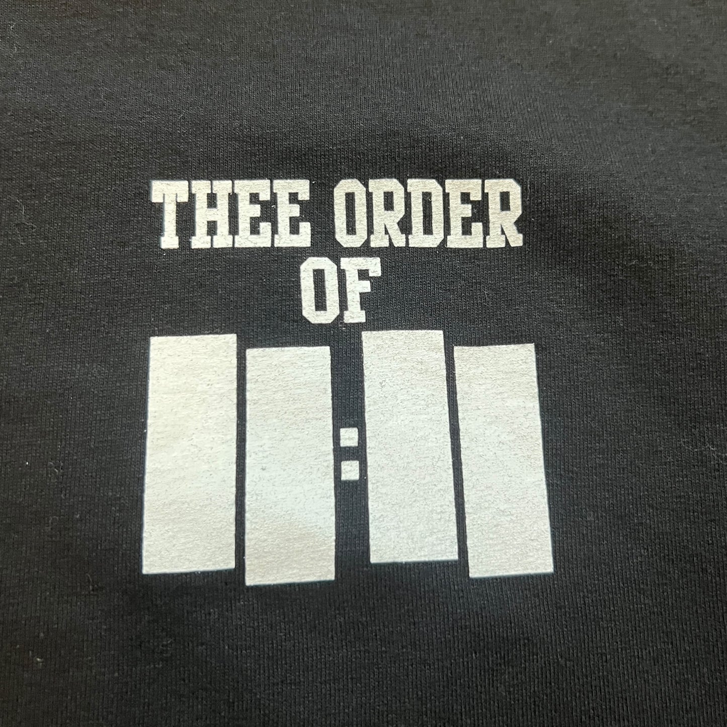 Thee Order Of Black Flag Band T-Shirt Size XL