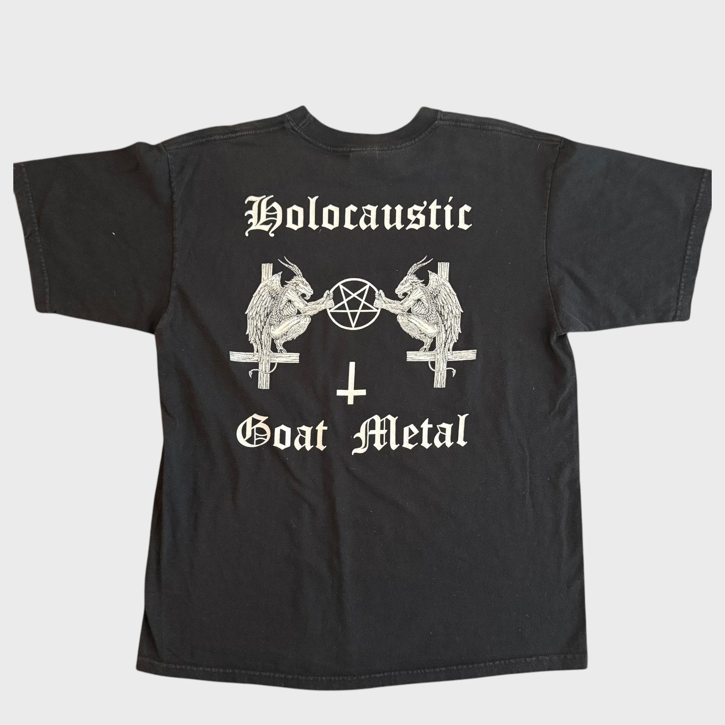 Necroholocaust Band Rites Of Black Blood T-Shirt Size L Satanik Goat Ritual
