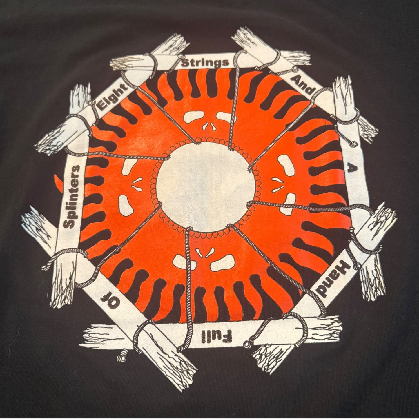 CRANKBAIT Band Eight Strings And A Hand Full Of Splinters Long Sleeve T-Shirt Size XL