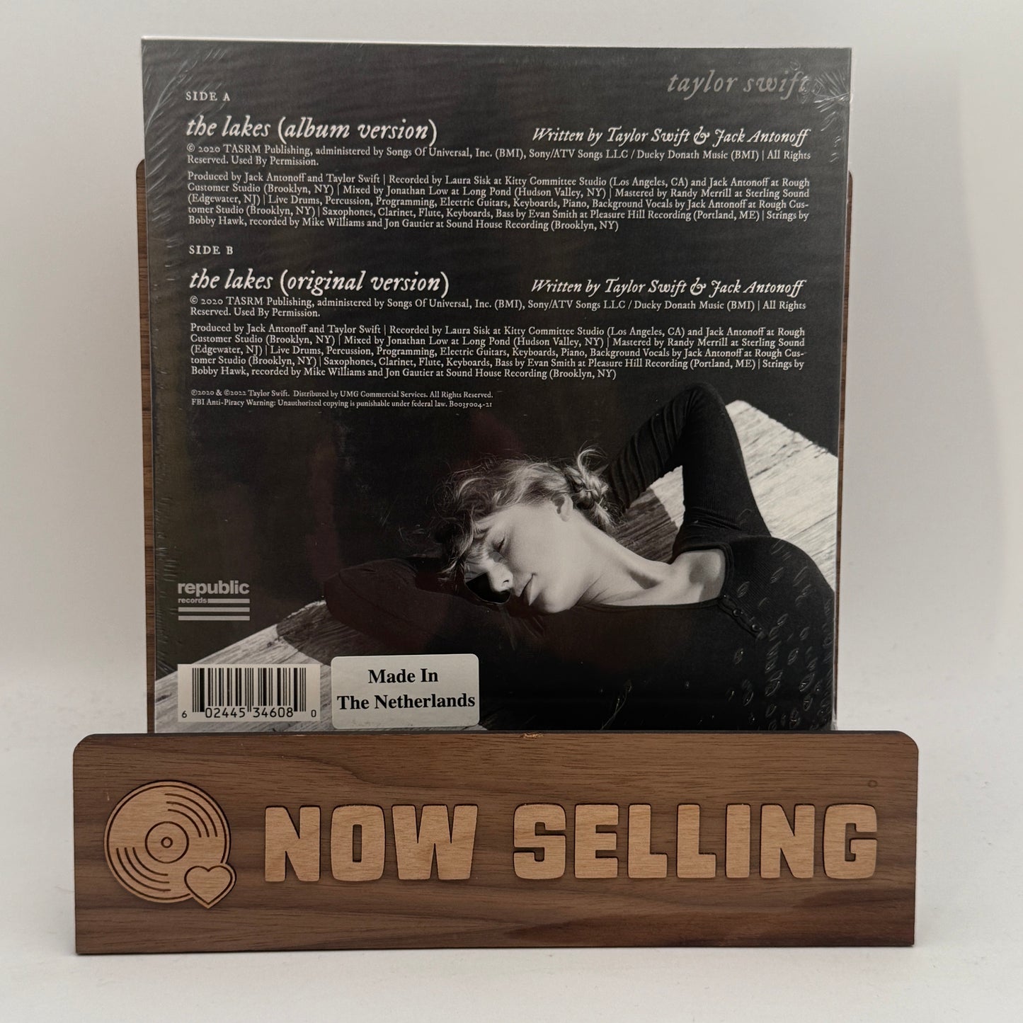 Taylor Swift - The Lakes Vinyl 7" Clear SEALED RSD 2022