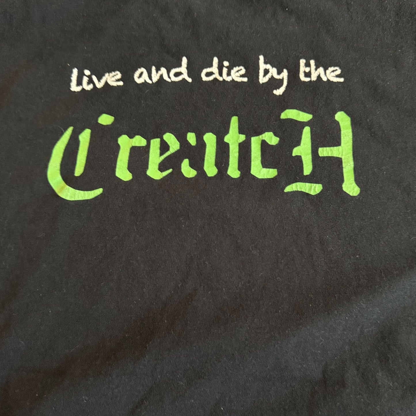 Creatures Hardcore Band California Love 2Pac T-Shirt Size L Disgrace Twitching Tongues