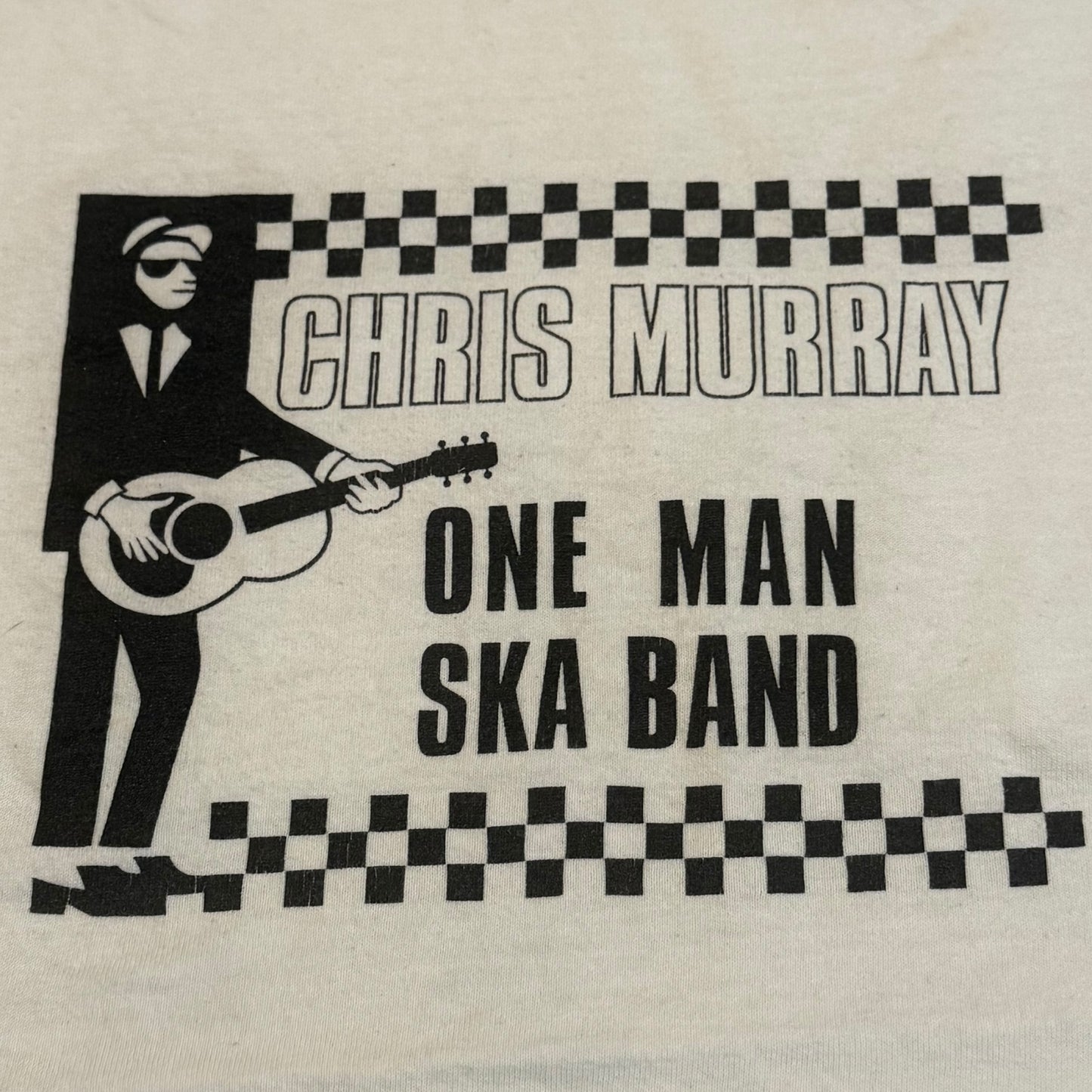 Chris Murray One Man Ska Band White T-Shirt Size S