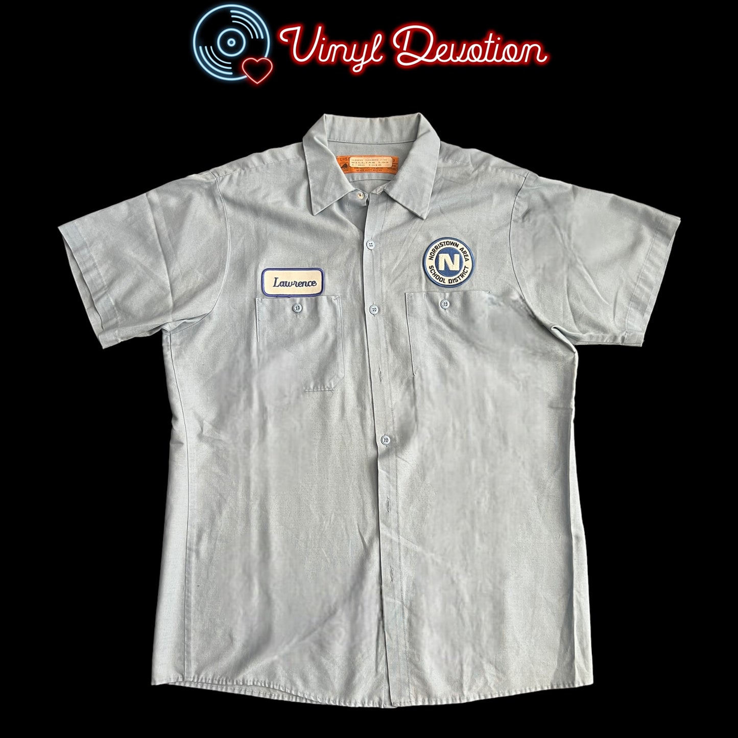 H2O Band Vintange Button Up Work Shirt Size XL