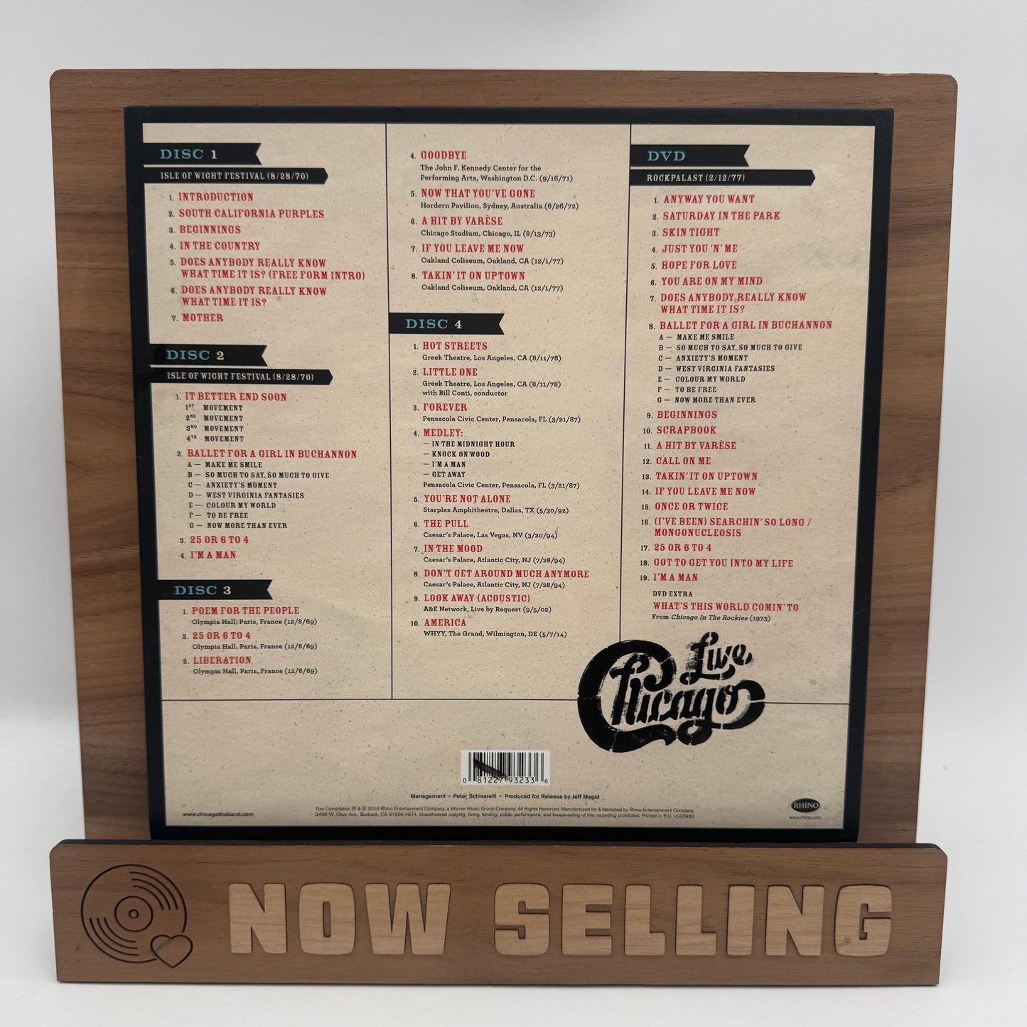 Chicago - Chicago: VI Decades Live 4 CD With DVD