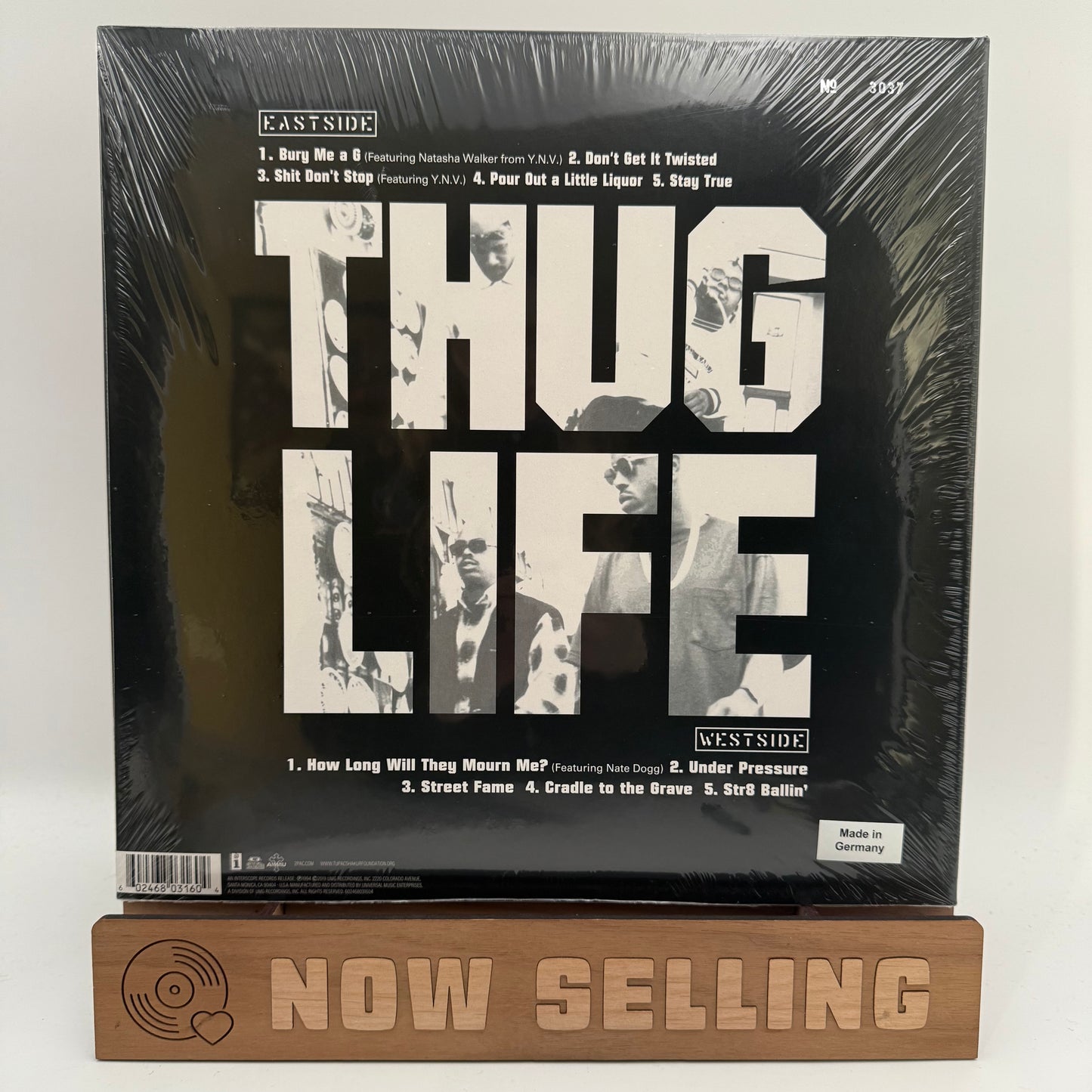Thug Life - Volume 1 Vinyl LP Opaque Gray IVC Numbered SEALED 2Pac