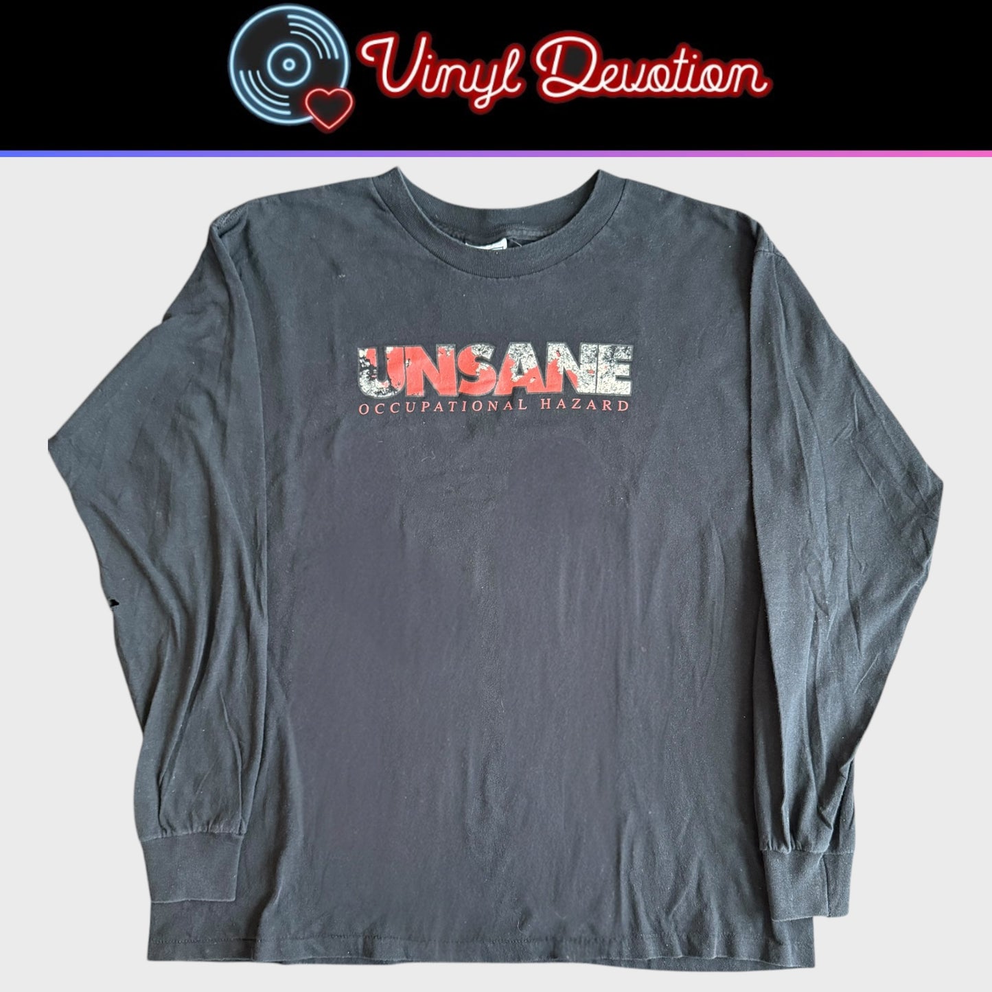 Unsane Band Occupational Hazard Vintage 1998 Long Sleeve T-Shirt Size XL