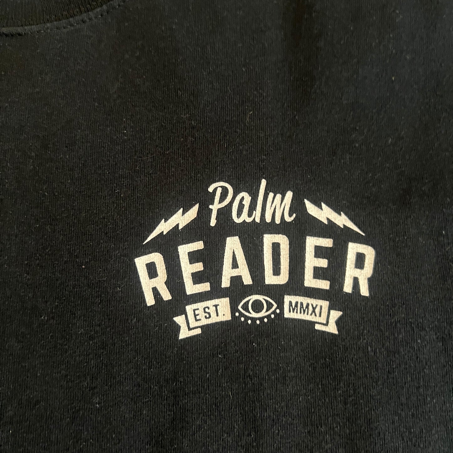 Palm Reader Band We Put Our Faith In Sunken Wealth T-Shirt Size L
