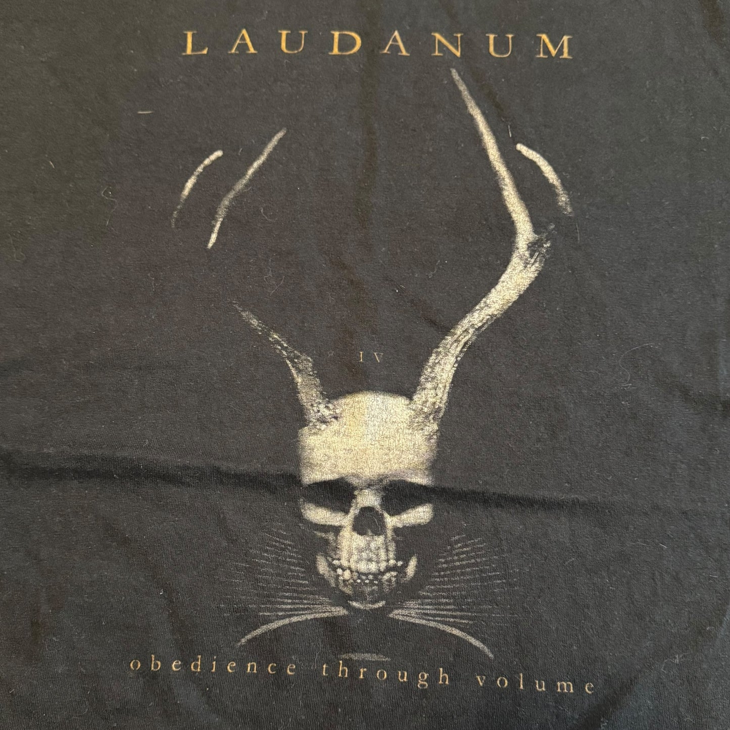 Laudanum Band Obedience Through Volume T-Shirt Size M