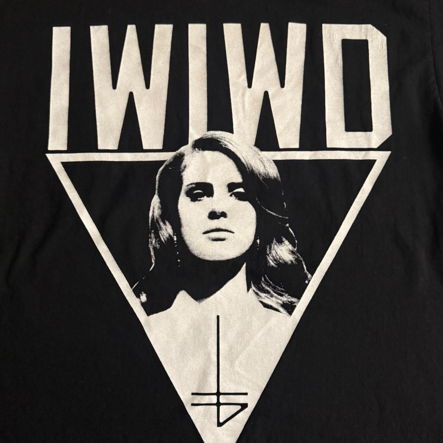 The Banner Hardcore Band Lana Del Rey - Frailty - IWIWD T-Shirt Size M