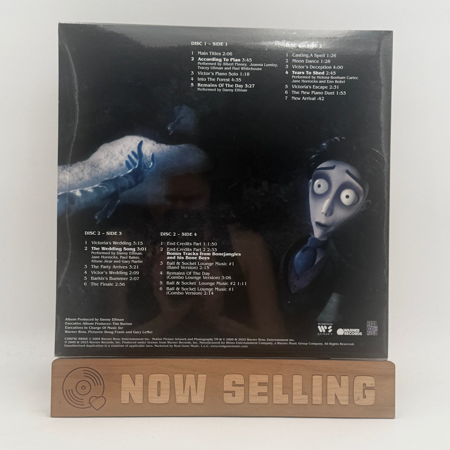 Tim Burton's Corpse Bride Soundtrack Vinyl LP Blue w/ Splatter SEALED Danny Elfman
