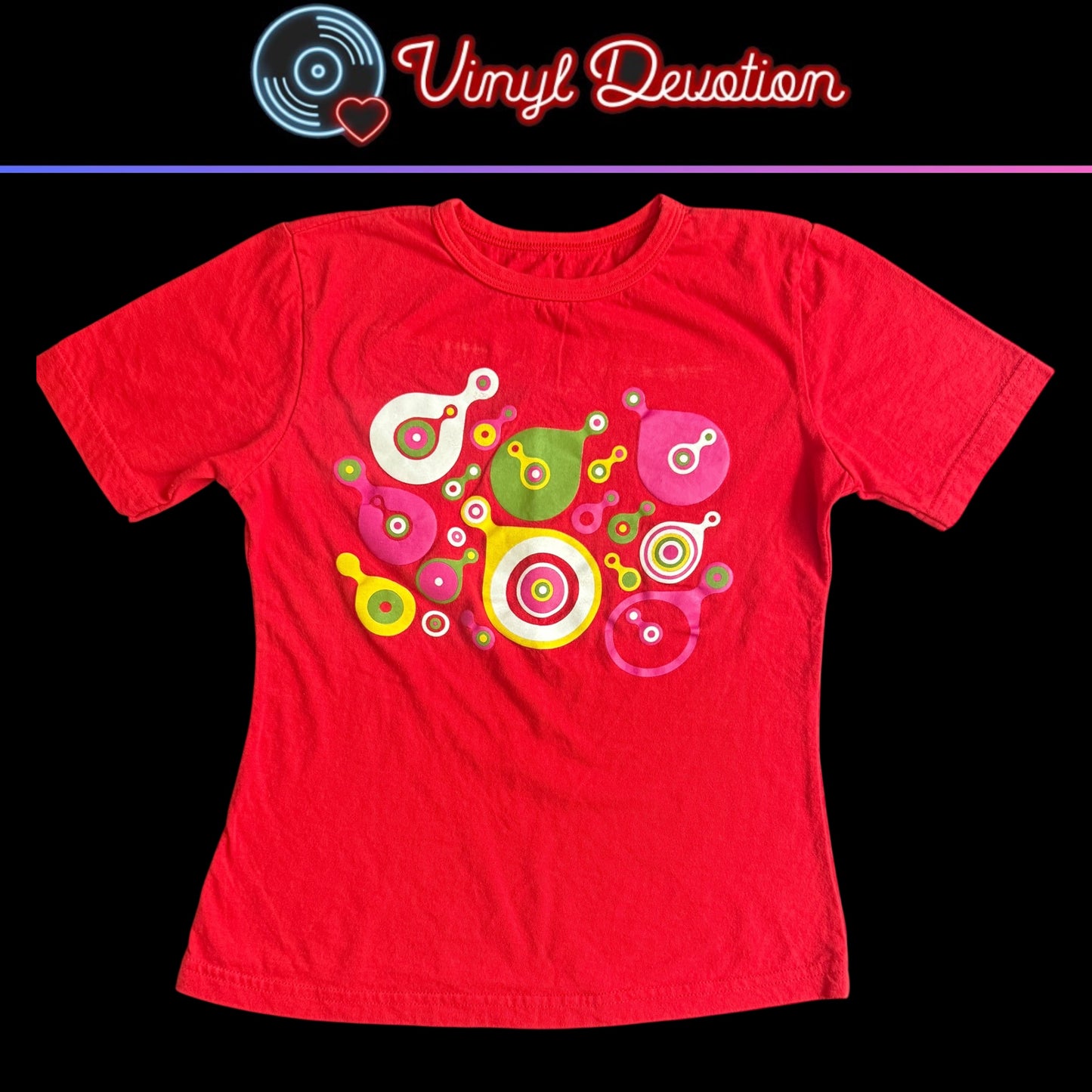 Lemon Jelly Band Lemonjelly.ky Y2K Vintage Red T-Shirt Size Womens Small