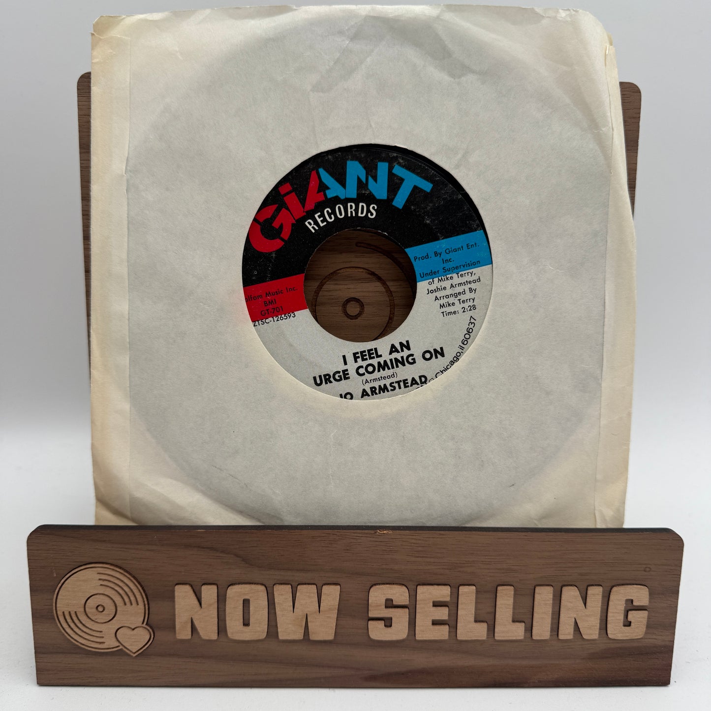 Jo Armstead – I Feel An Urge Coming On / I Who Love You So 7" Vinyl