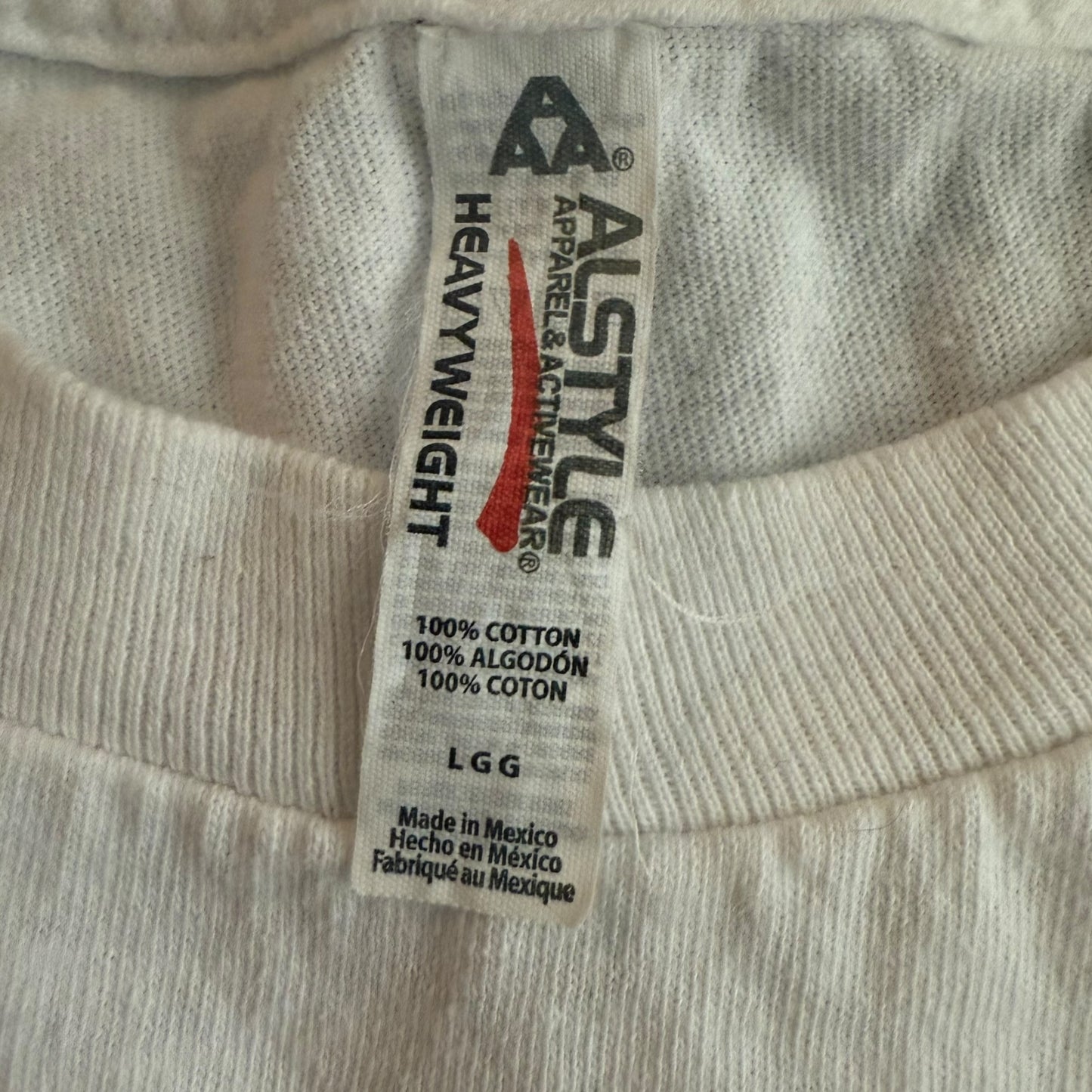 Haarm Hardcore Band Atwater Village Noise Pollution White T-Shirt Size L
