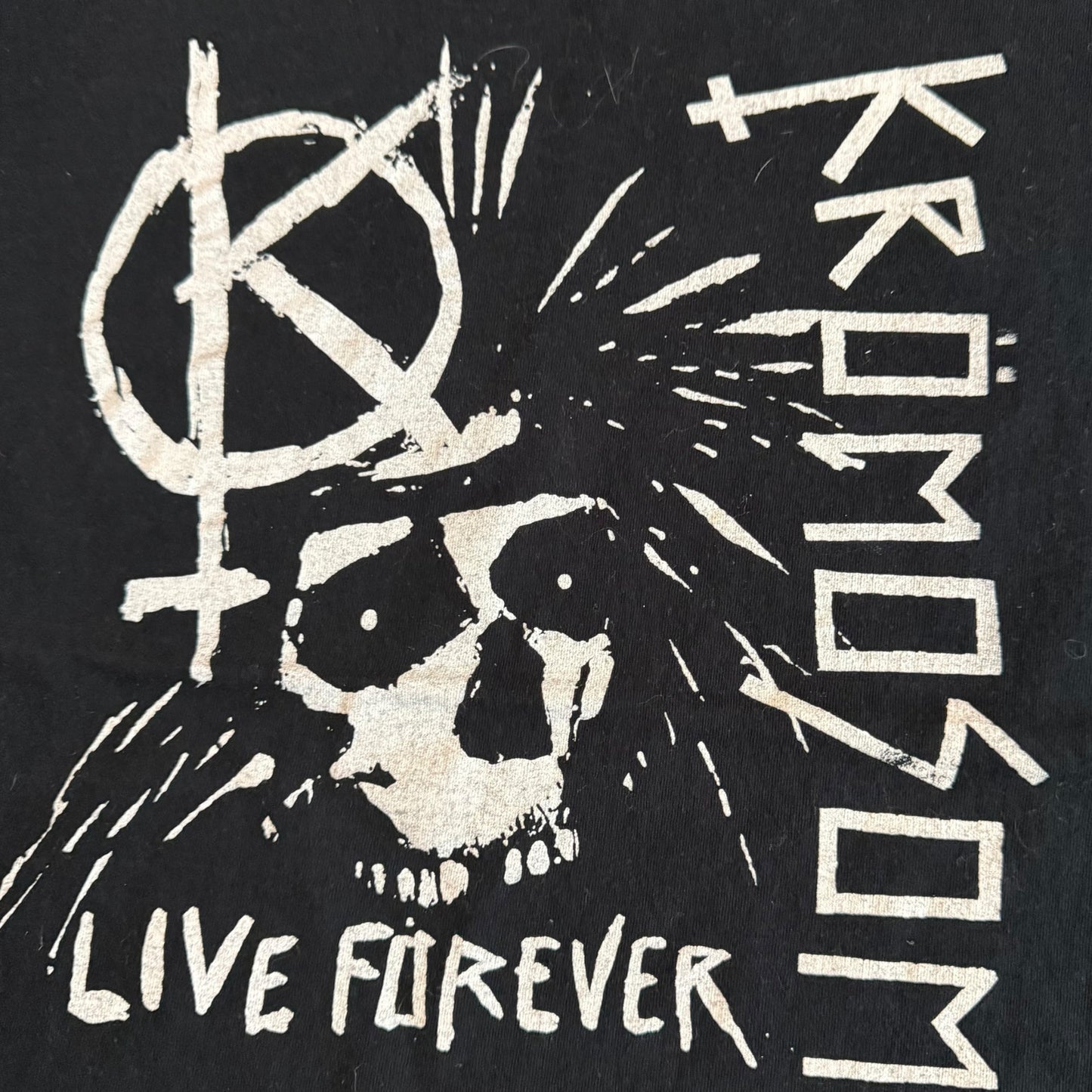 Krömosom Band Live Forever T-Shirt Size XL Kromosom