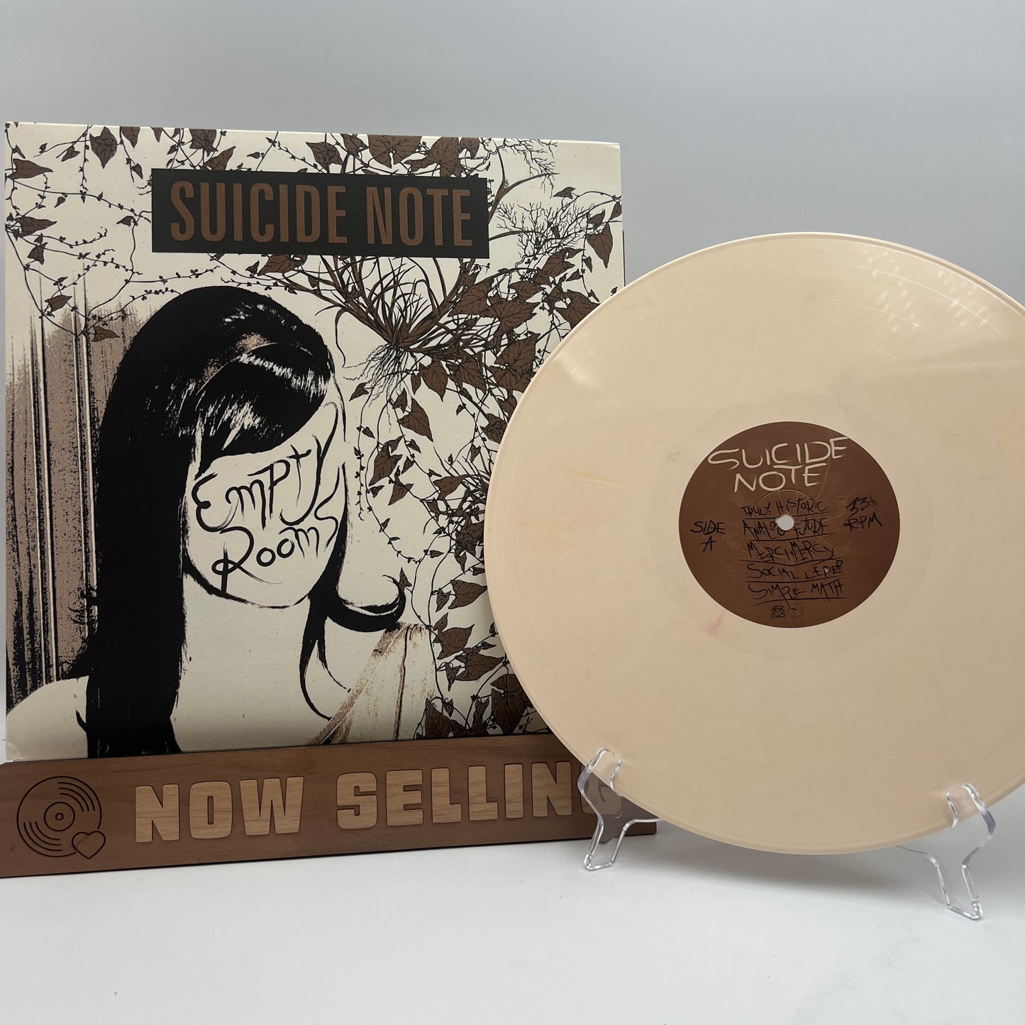 Suicide Note - Empty Rooms Vinyl LP w/ CD Bone White