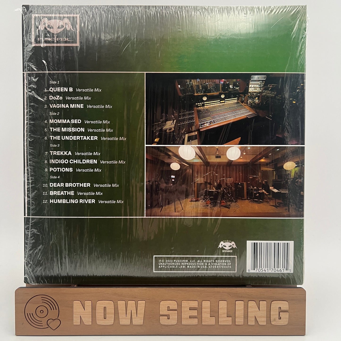 Puscifer - V Is For Versatile Vinyl LP Green Translucent Signed By Carina and Mat!