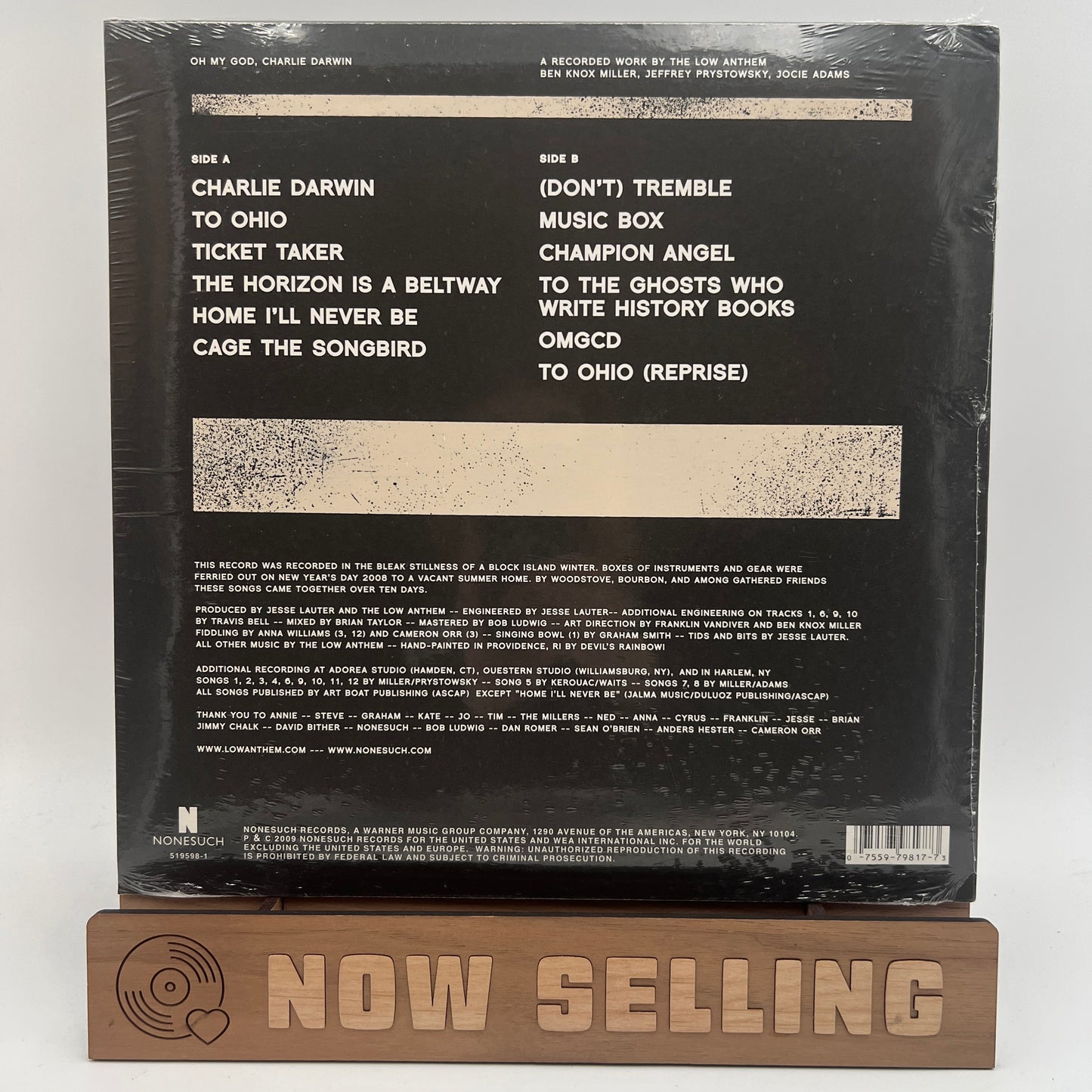 The Low Anthem - Oh My God, Charlie Darwin Vinyl LP Silkscreen Cover SEALED