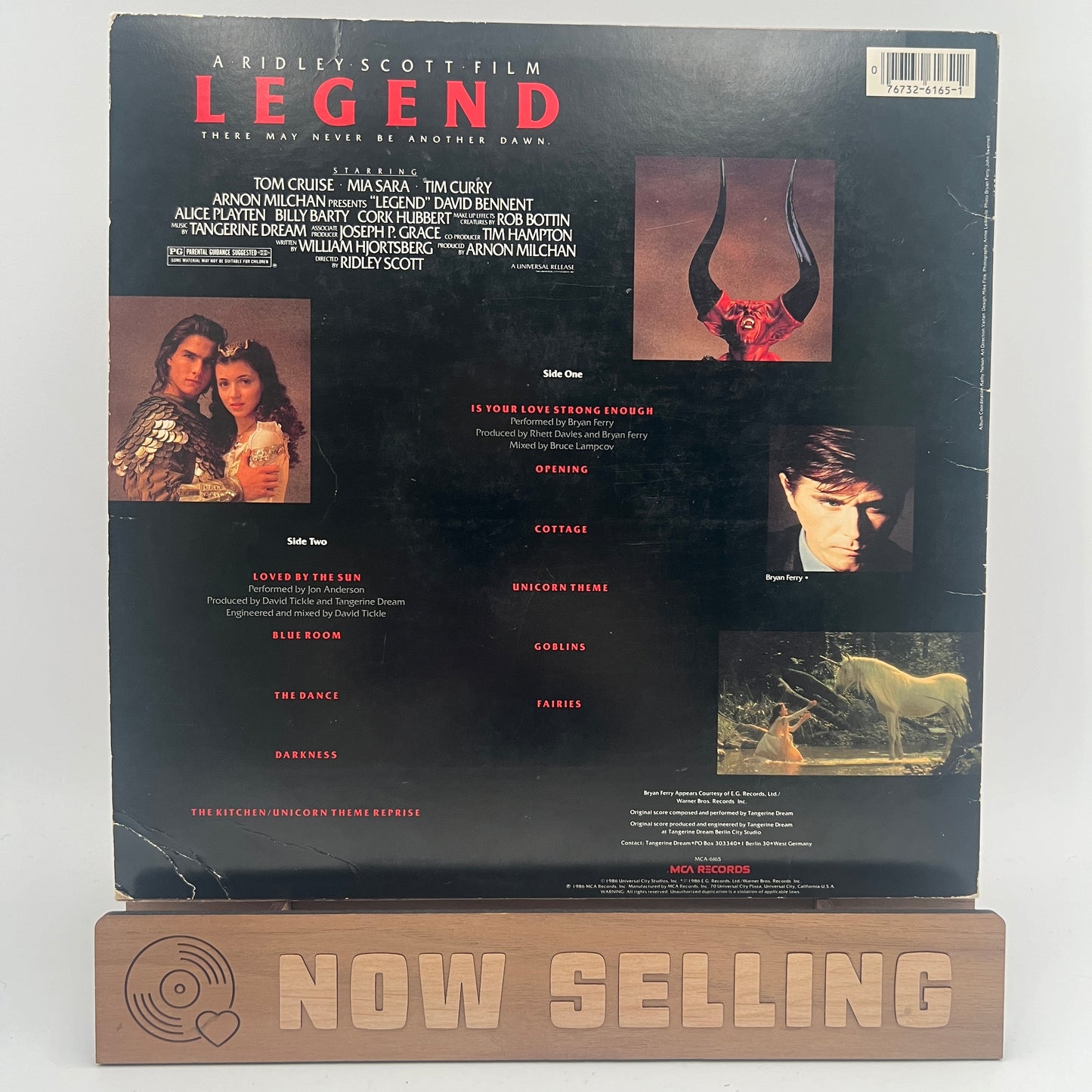 Legend Soundtrack Tangerine Dream Vinyl LP
