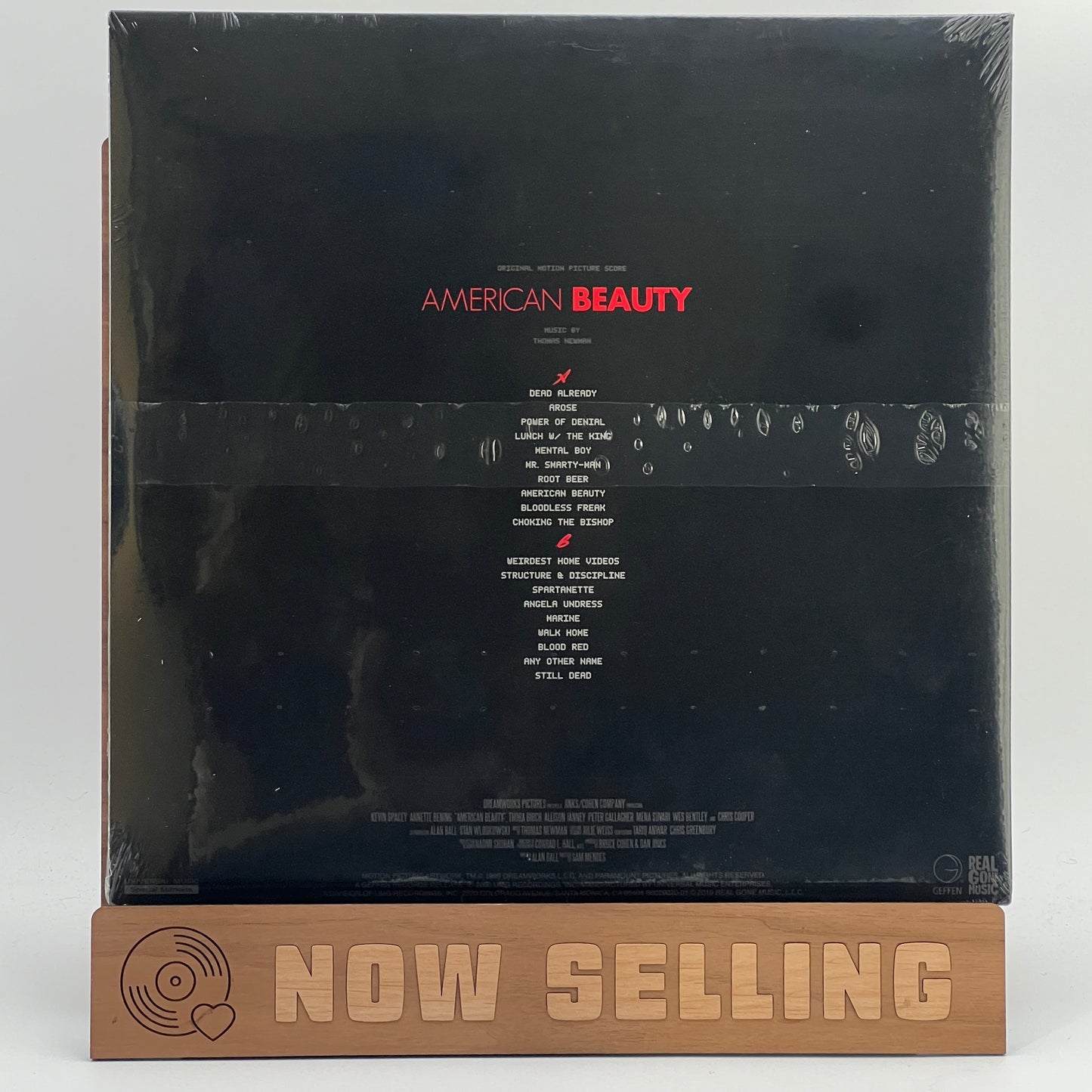 American Beauty Soundtrack Score Vinyl LP White w/ Rose Swirl Thomas Newman