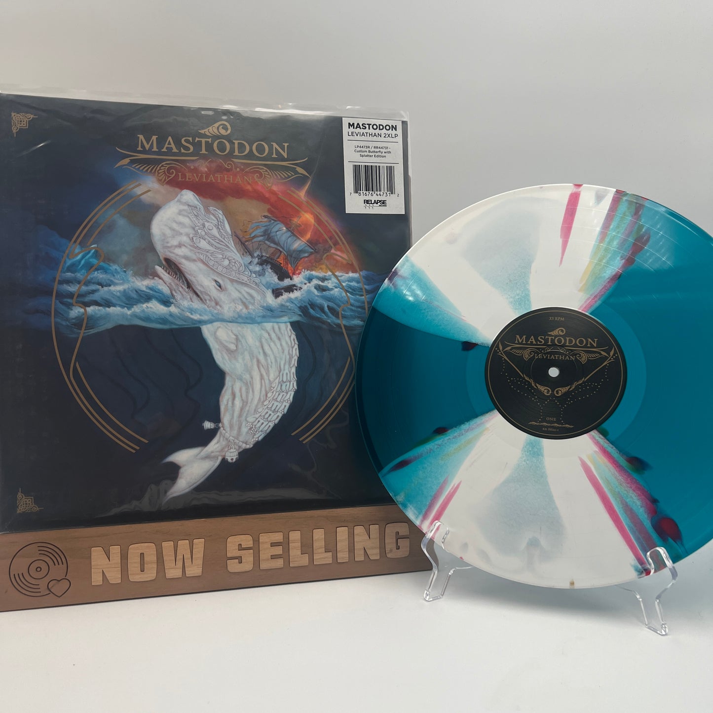 Mastodon - Leviathan Vinyl LP Custom Butterfly With Splatter