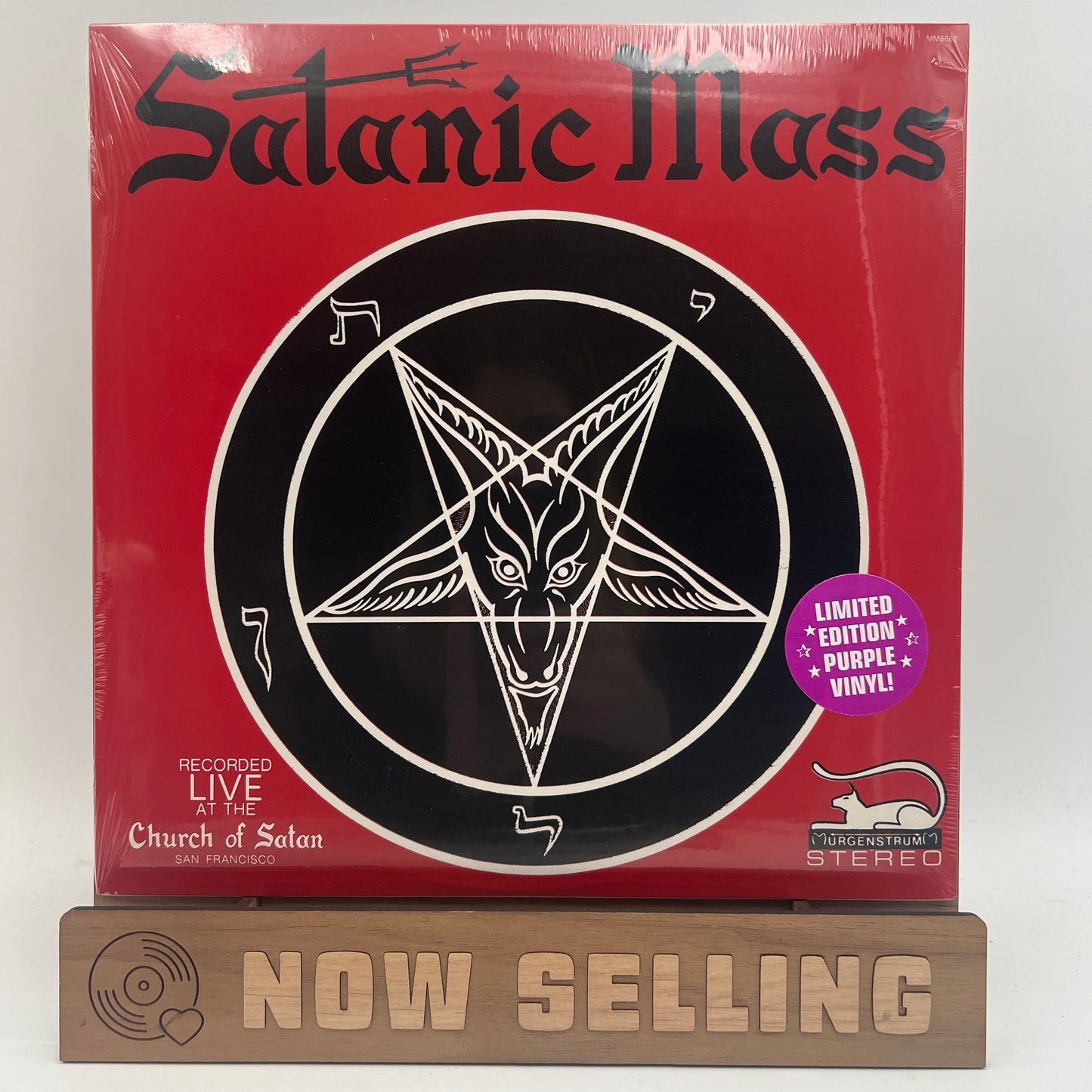 Anton LeVay - The Satanic Mass Vinyl LP Reissue Purple SEALED