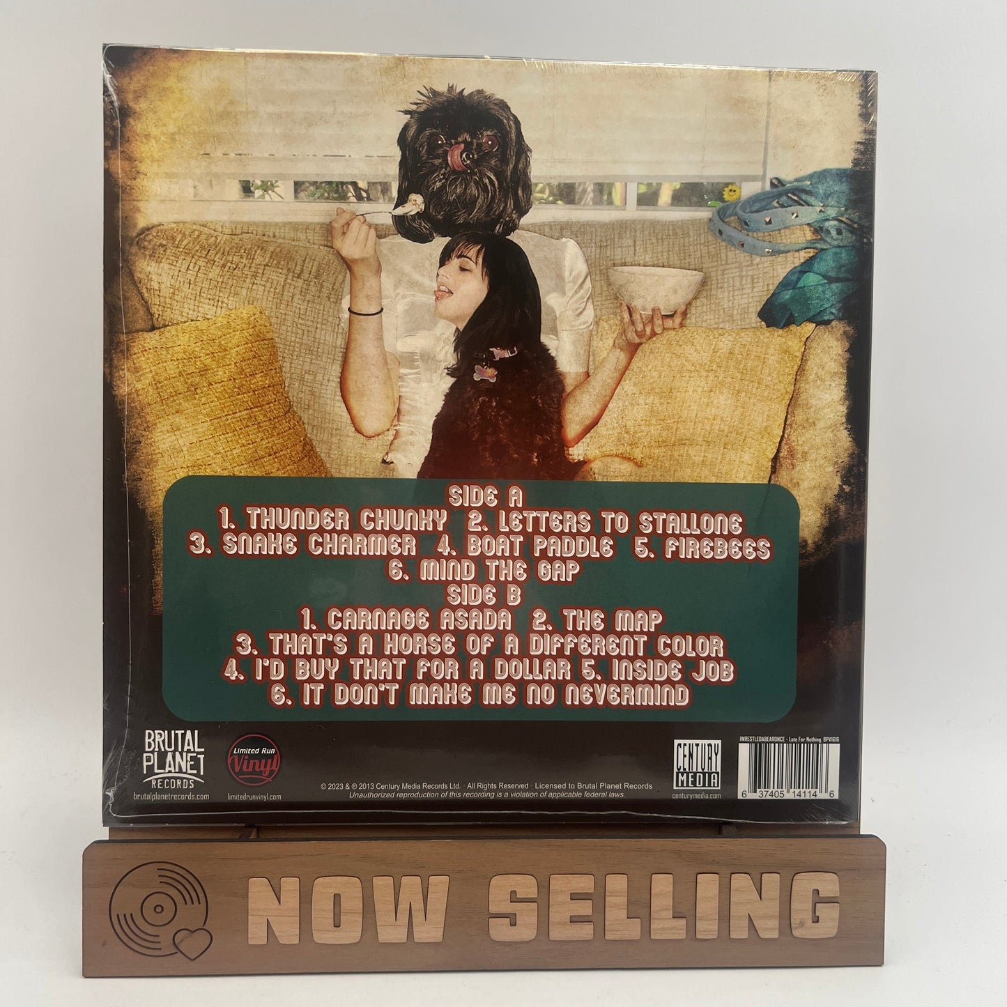 Iwrestledabearonce - Late For Nothing Vinyl LP Green Reissue SEALED