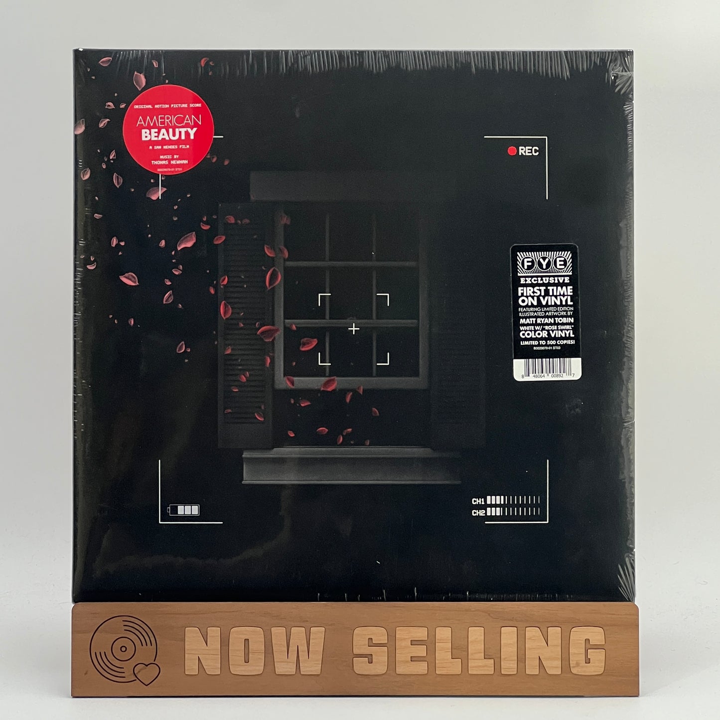 American Beauty Soundtrack Score Vinyl LP White w/ Rose Swirl Thomas Newman