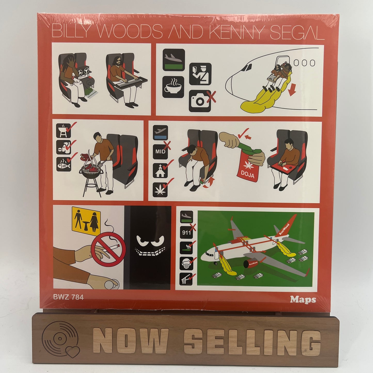 Billy Woods & Kenny Segal - Maps Vinyl LP Orange SEALED