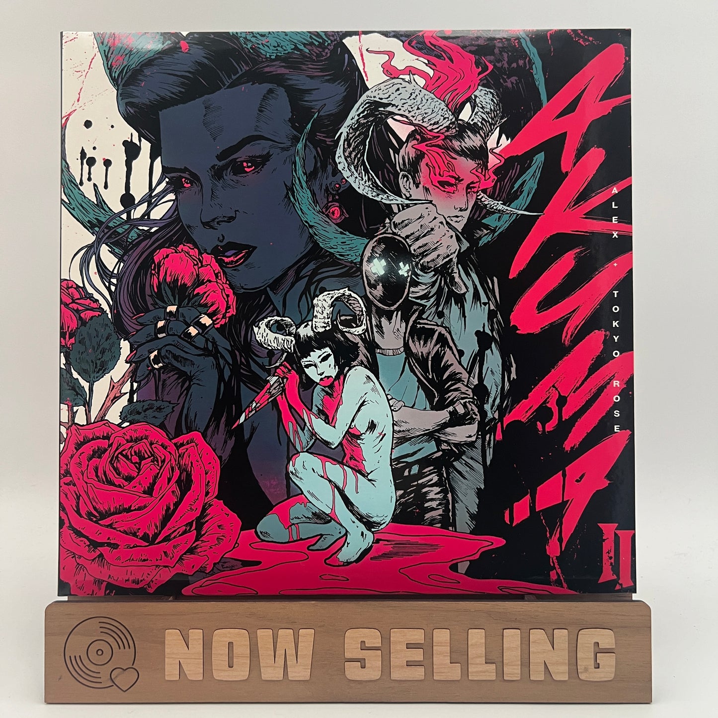 ALEX + Tokyo Rose - Akuma II Vinyl LP Red w/ Black Splatter Version 1