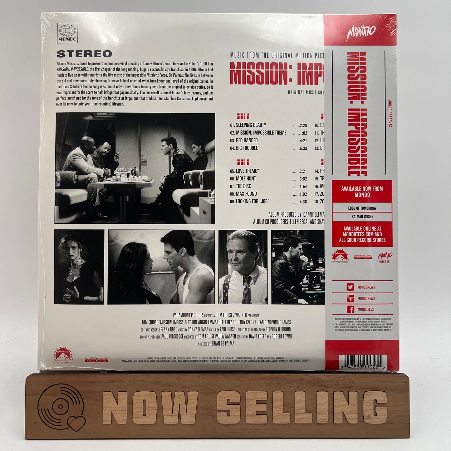 Mission Impossible Soundtrack Vinyl LP Red Translucent SEALED Danny Elfman