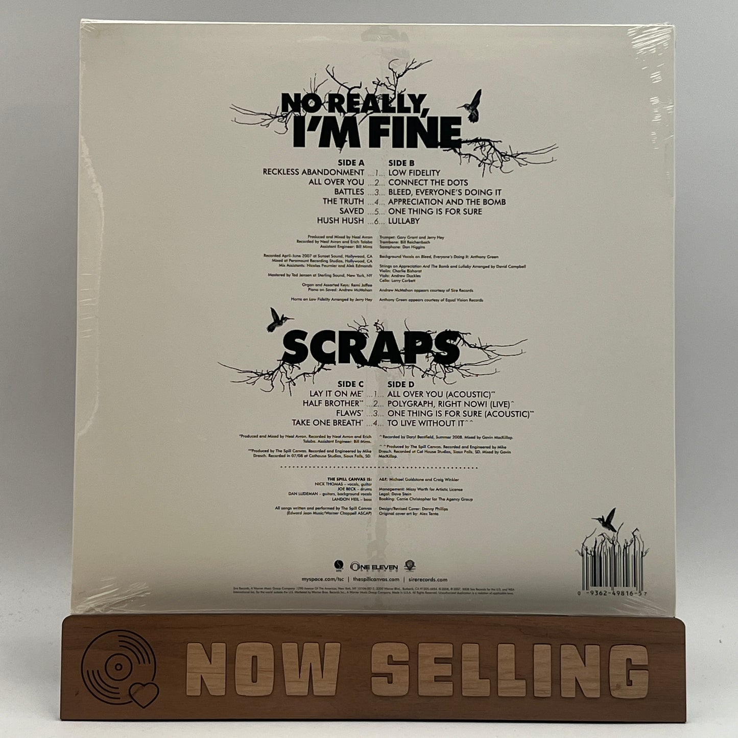 The Spill Canvas - Scraps / No Really I'm Fine Vinyl LP SEALED
