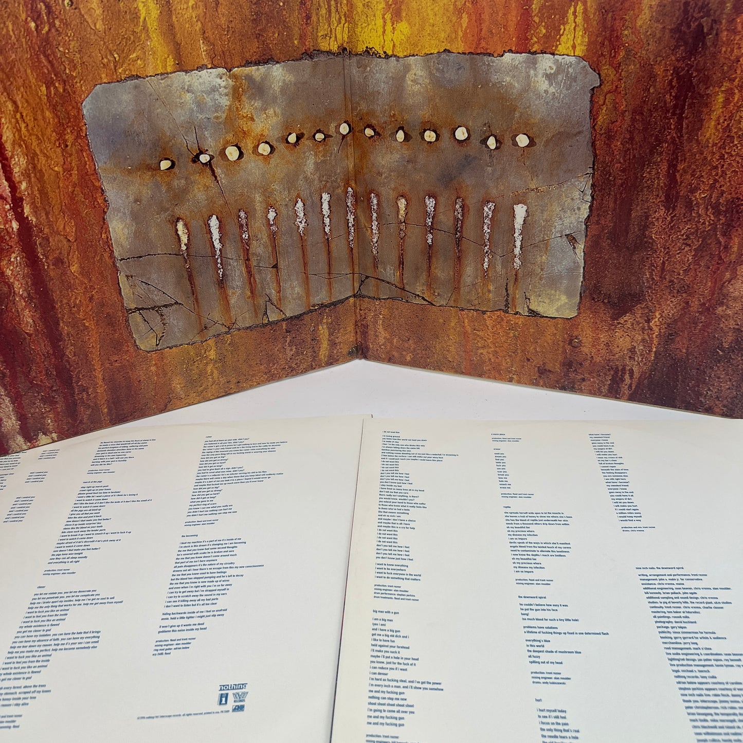 Nine Inch Nails - The Downward Spiral Vinyl LP Original 1st Press Promo