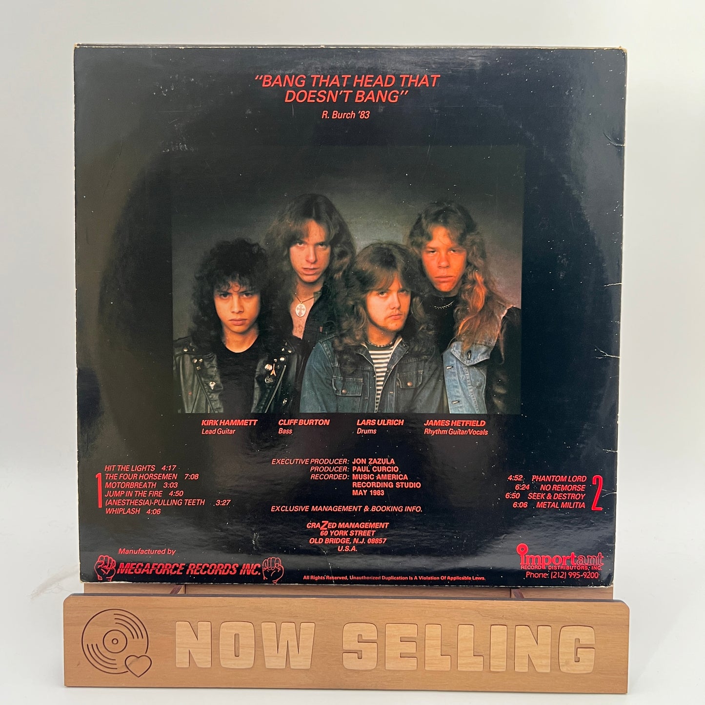 Metallica - Kill 'Em All Vinyl LP Original 1st Press Megaforce.