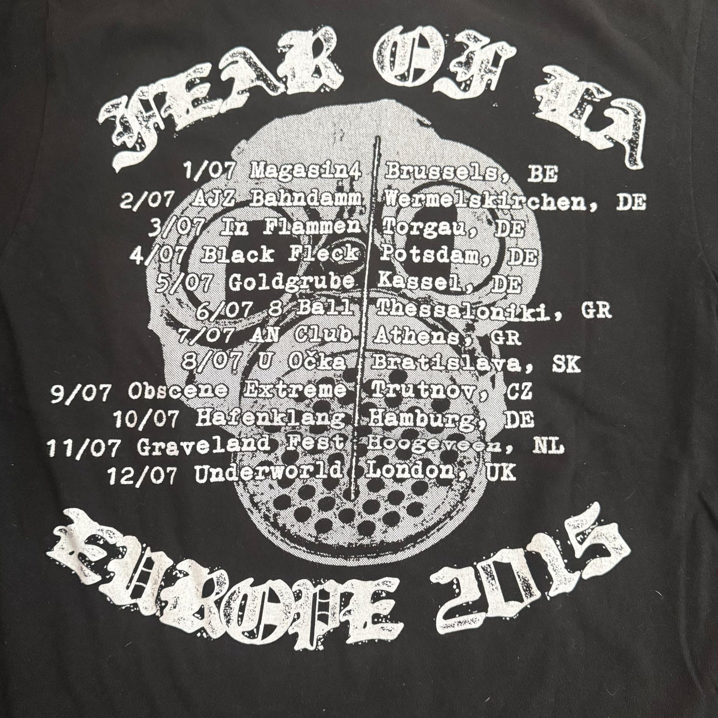 Terrorizer Band 2015 Tour Before The Downfall T-Shirt Size S Fits Like Medium
