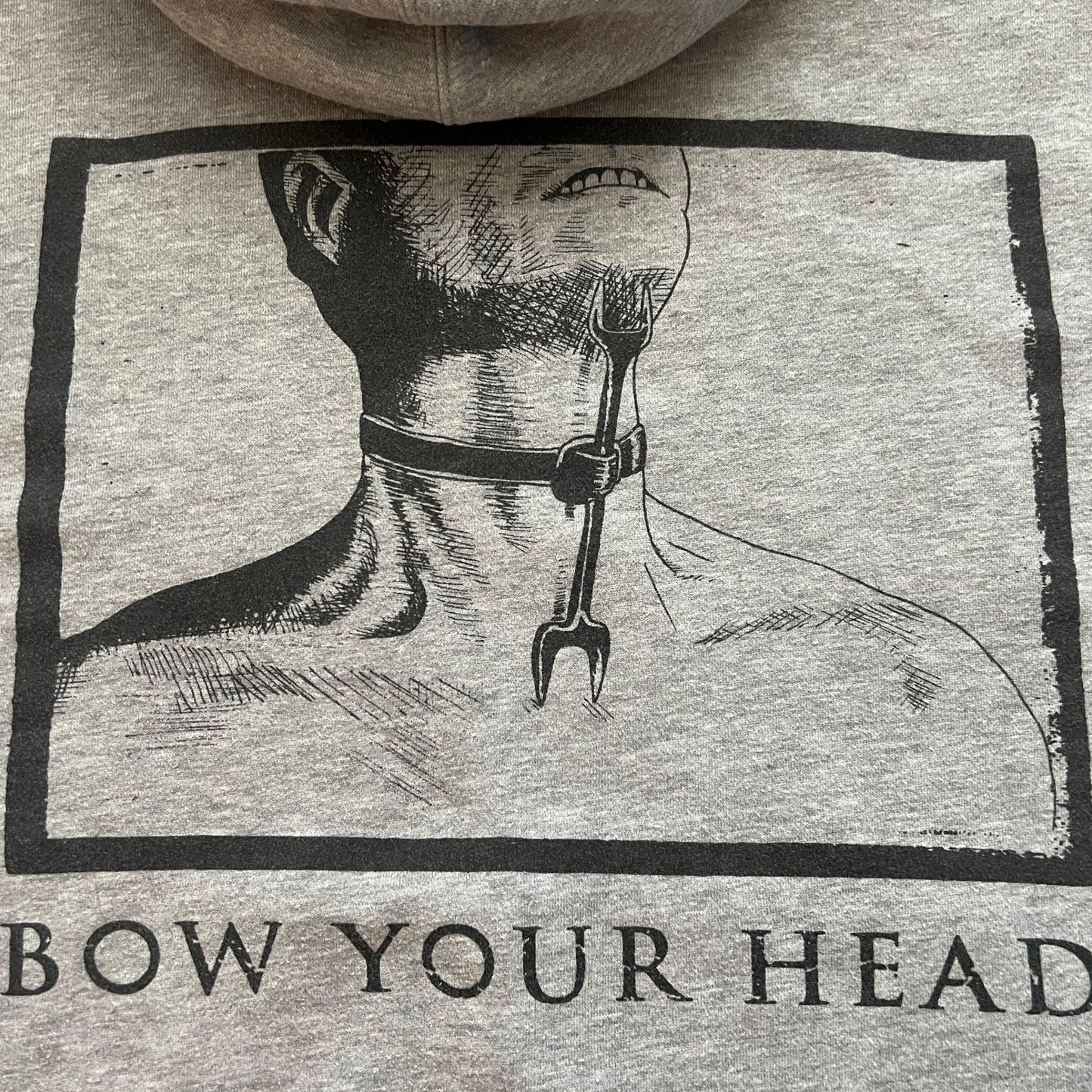 Power Trip Band Bow Your Head Pullover Hoodie Size XL