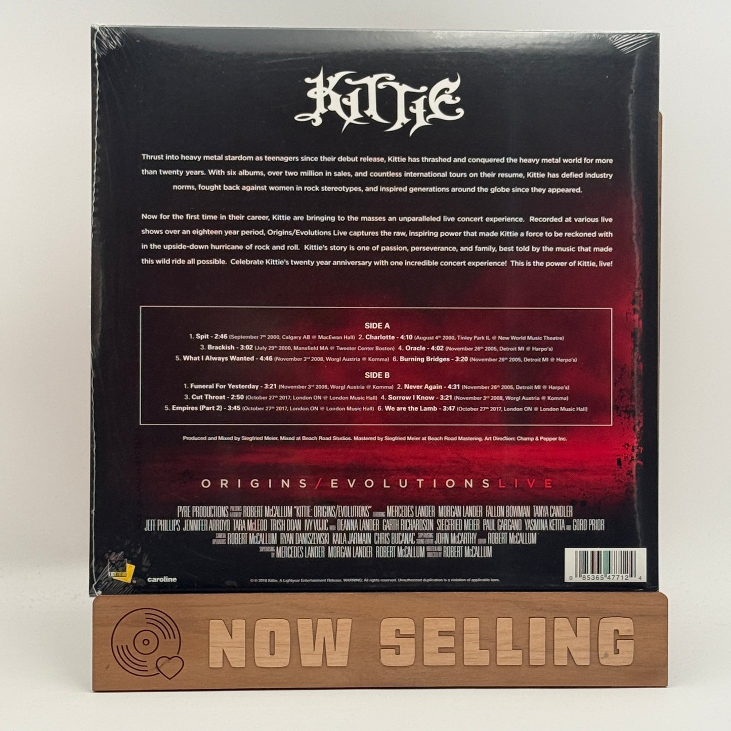 Kittie - Origins / Evolutions Vinyl LP Dark Red w/ Black Swirl SEALED