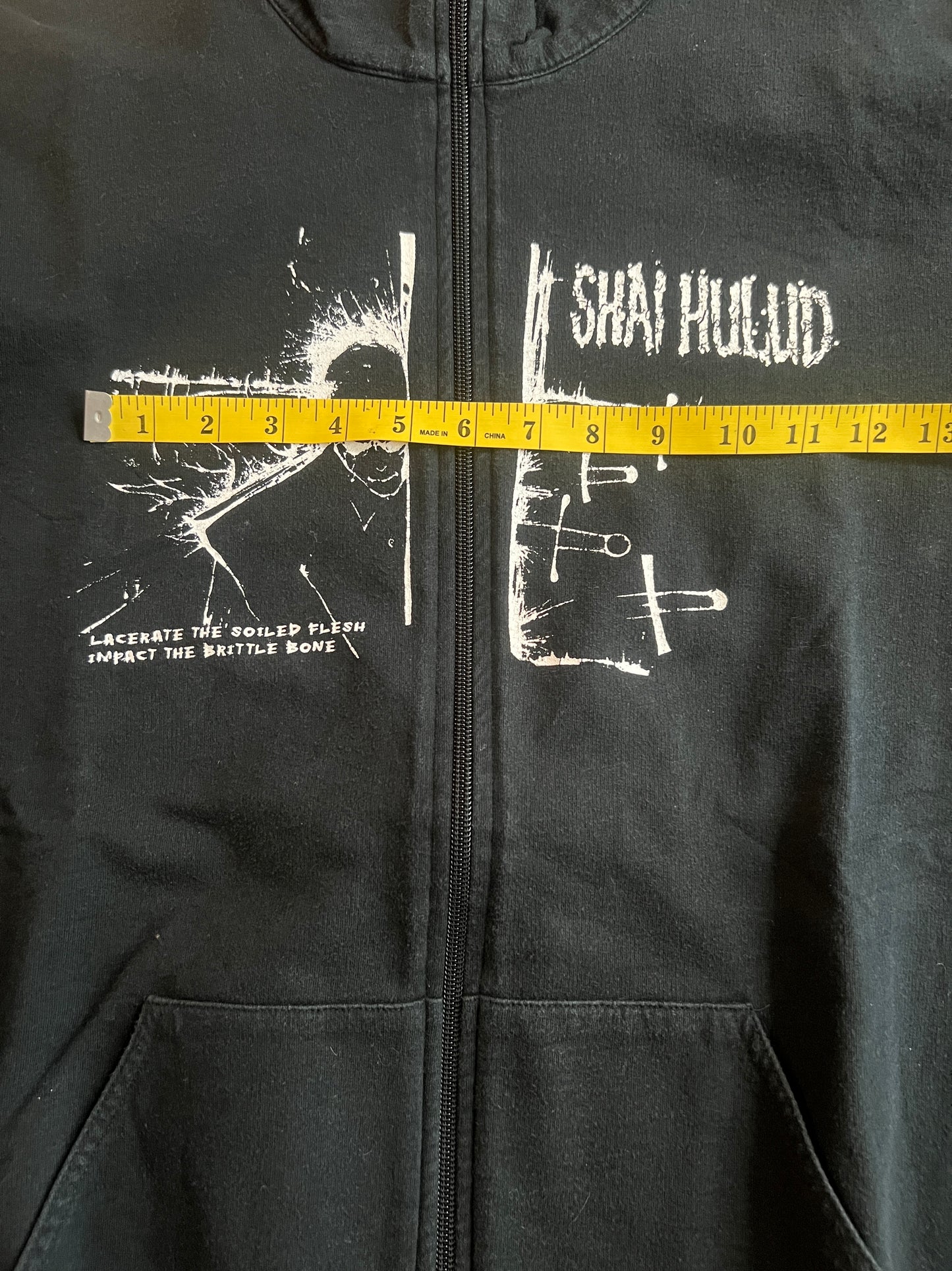 Shai Hulud Band That Within Blood Ill-Tempered Zip Up Crewneck Sweatshirt Size XL
