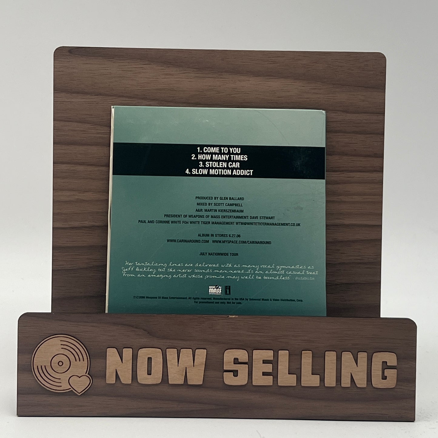 Carina Round - Slow Motion Addict CD Sampler Cardboard Slipcase SIGNED