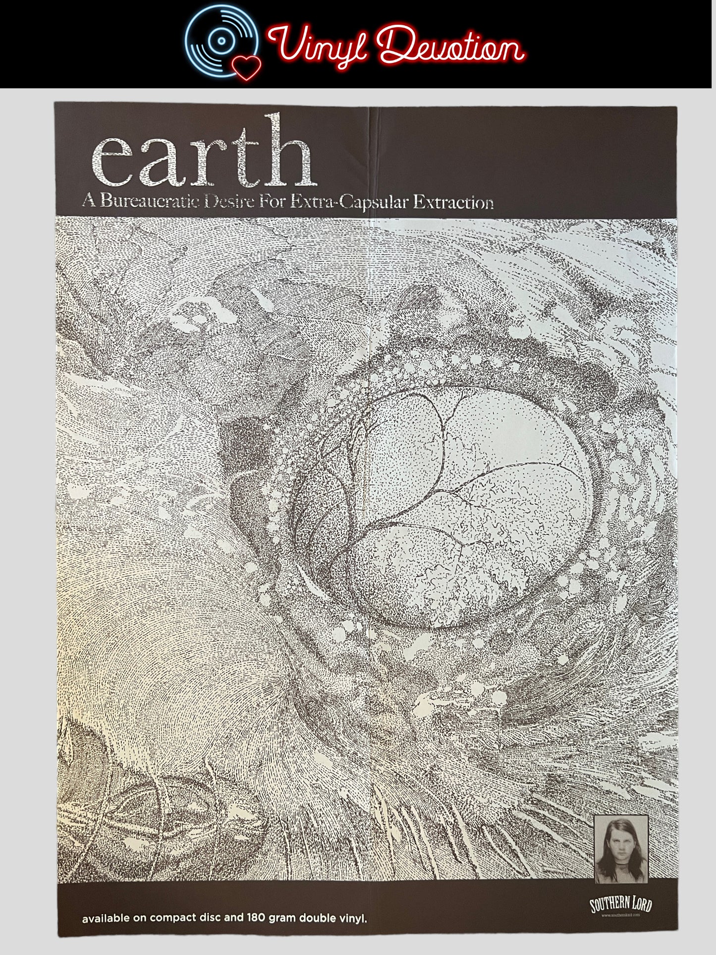 Earth - A Bureaucratic Desire for Extra-Capsular Extraction 2010 Promo Poster 18 x 24 inches