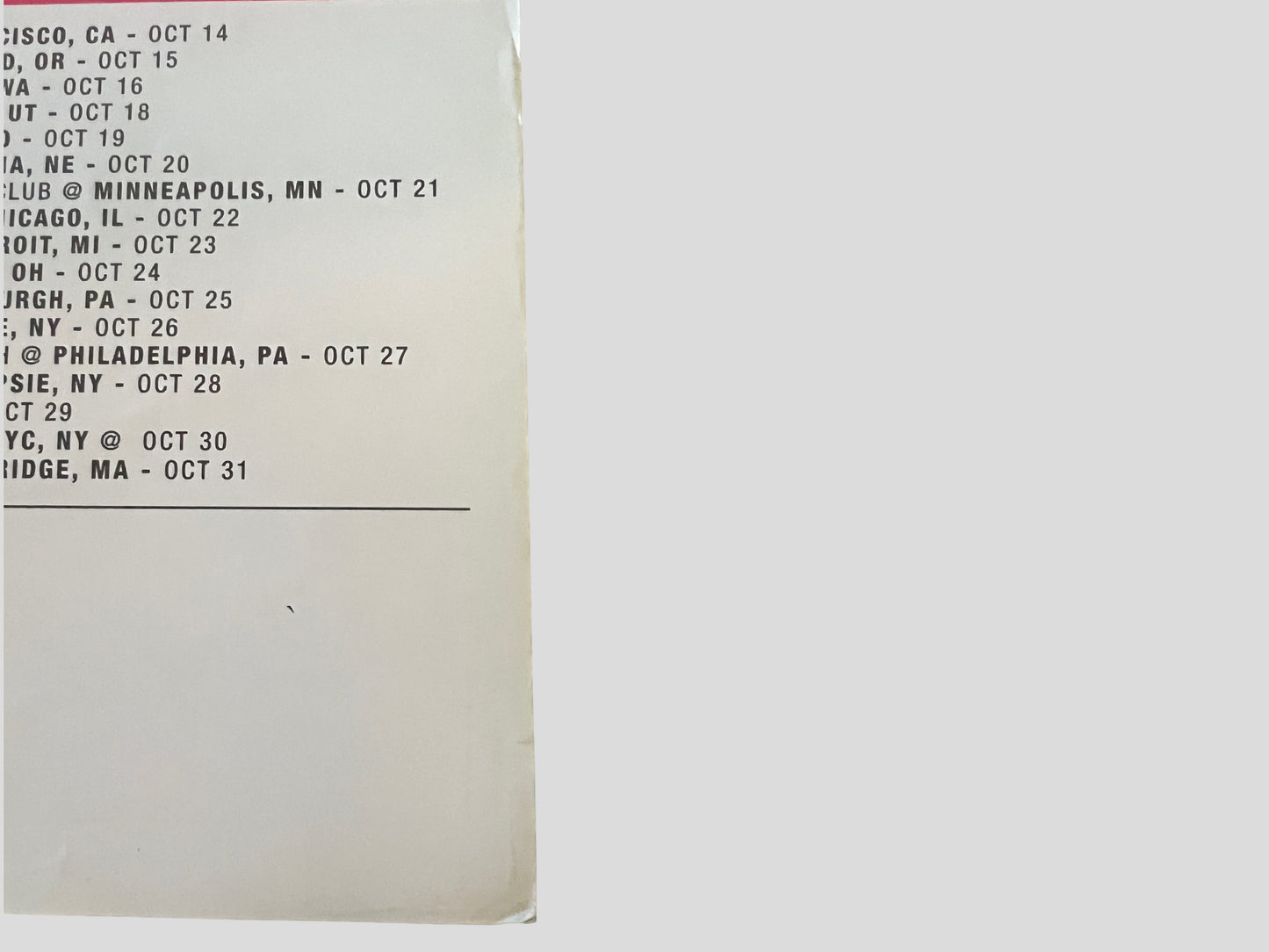 Cave In / Converge Vintage 2002 Tour Poster 12 x 24 inches Ryan Browne