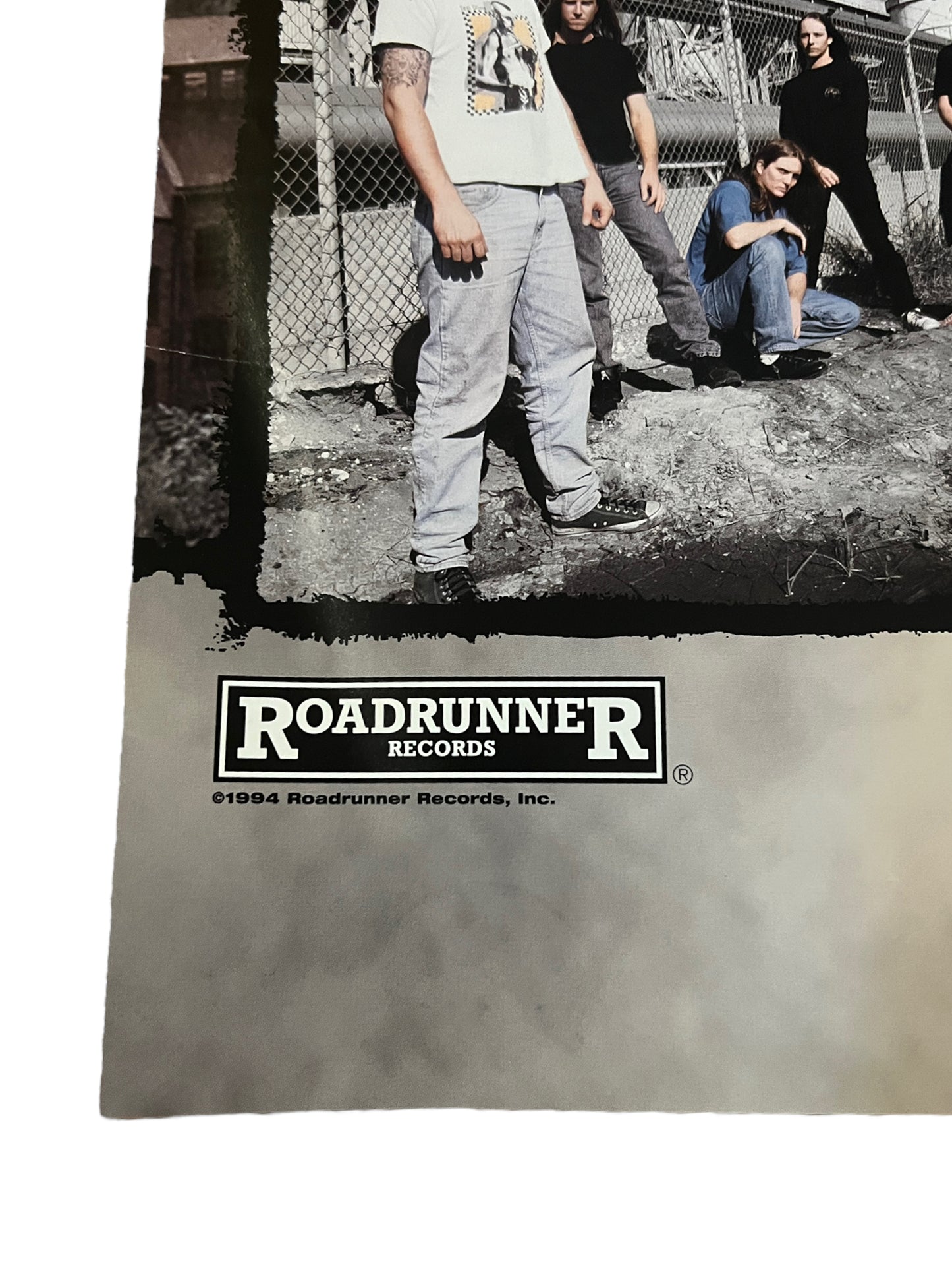 Obituary - World Demise Vintage 1994 Promo Poster Road Runner 18 x 24 inches