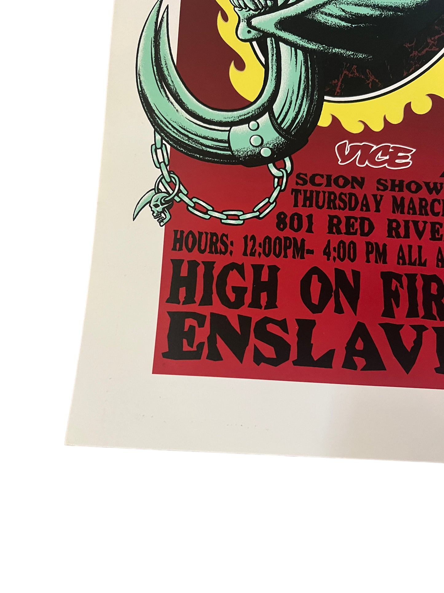 Motorhead / High on Fire / Napalm Death 2008 show in Austin Justin Hampton 18 x 24 inches