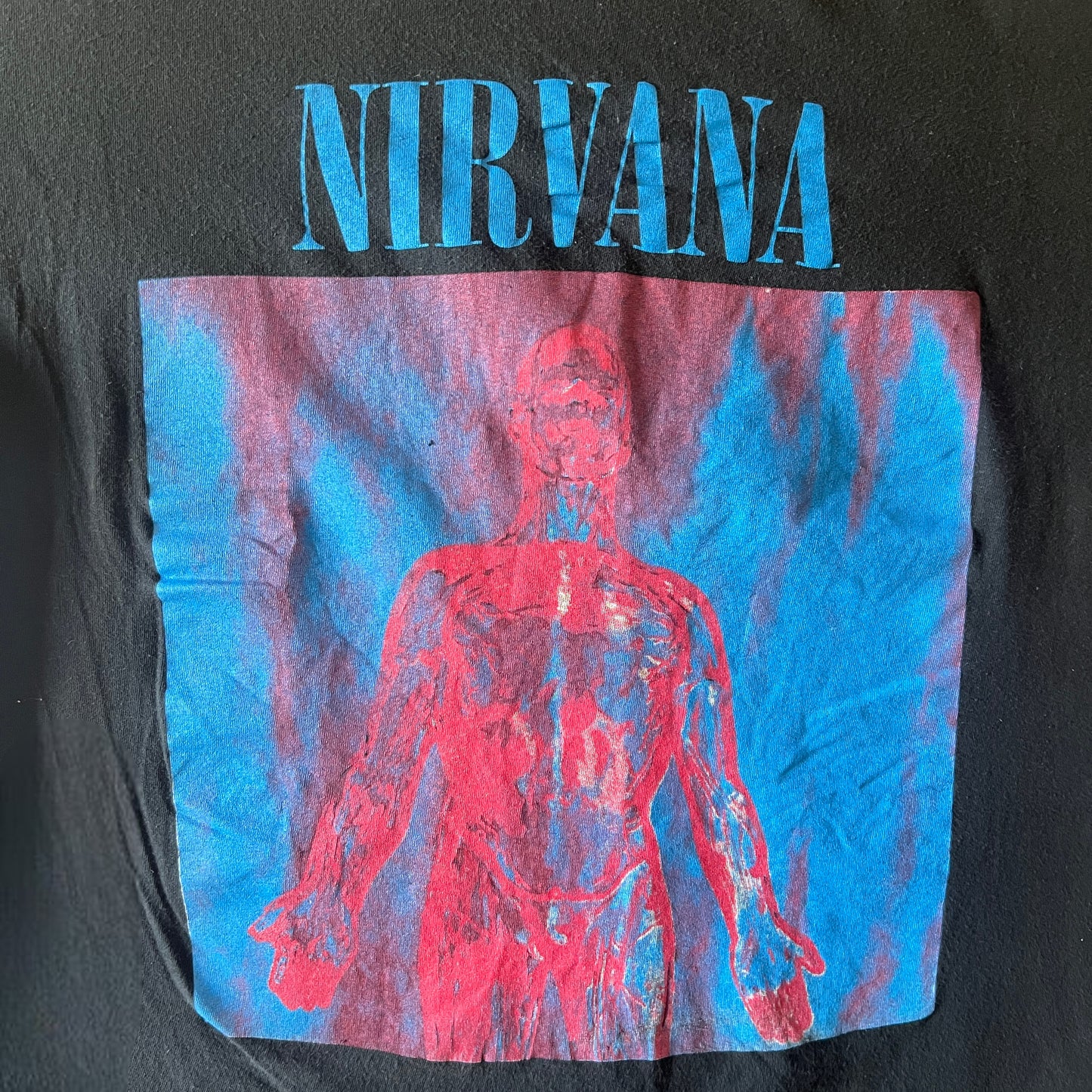 Nirvana Band Sliver 1992 Vintage T-Shirt Size XL Single Stitch