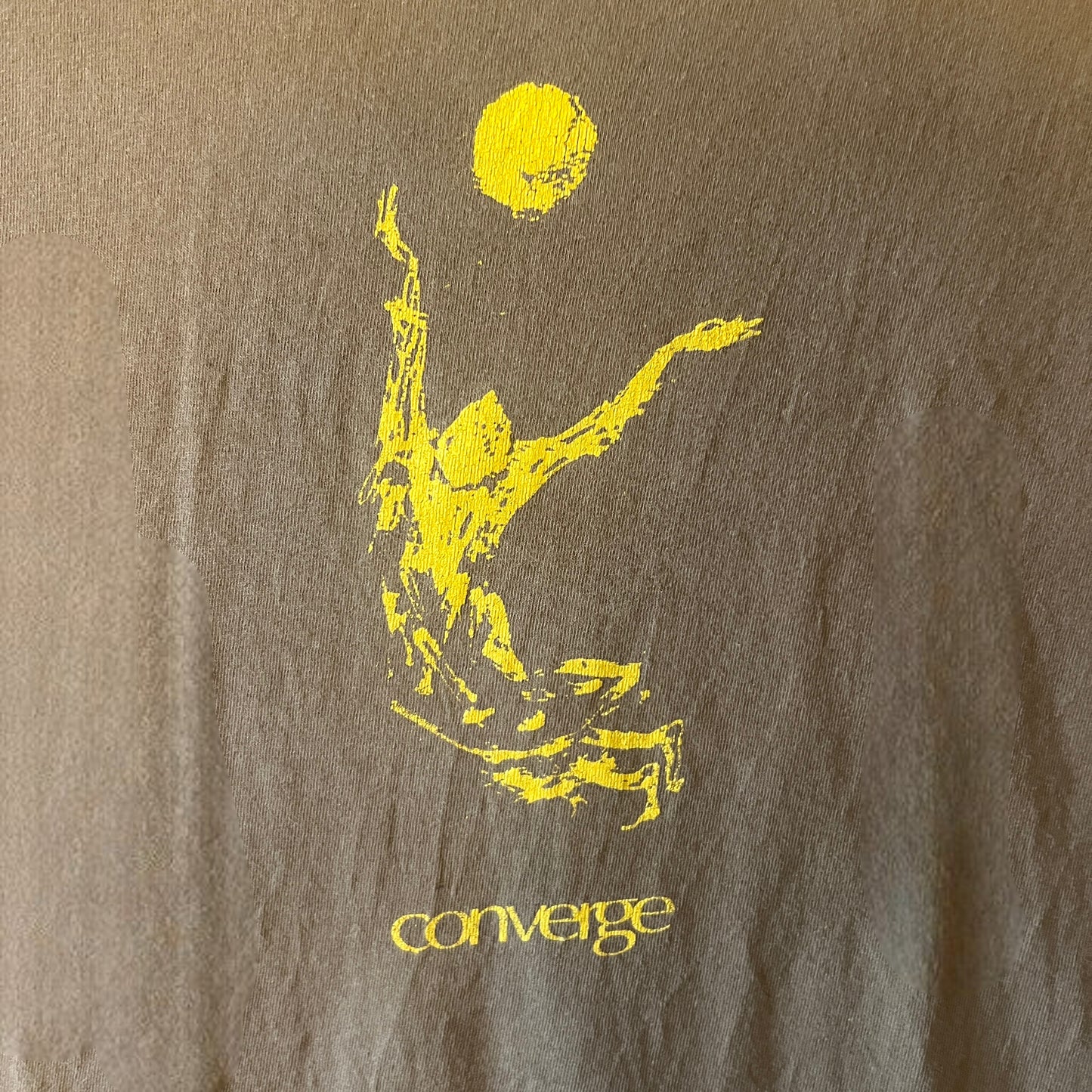 Converge Band Halo In A Haystack Fact Leaves Its Ghost Sunman Vintage T-Shirt Size L