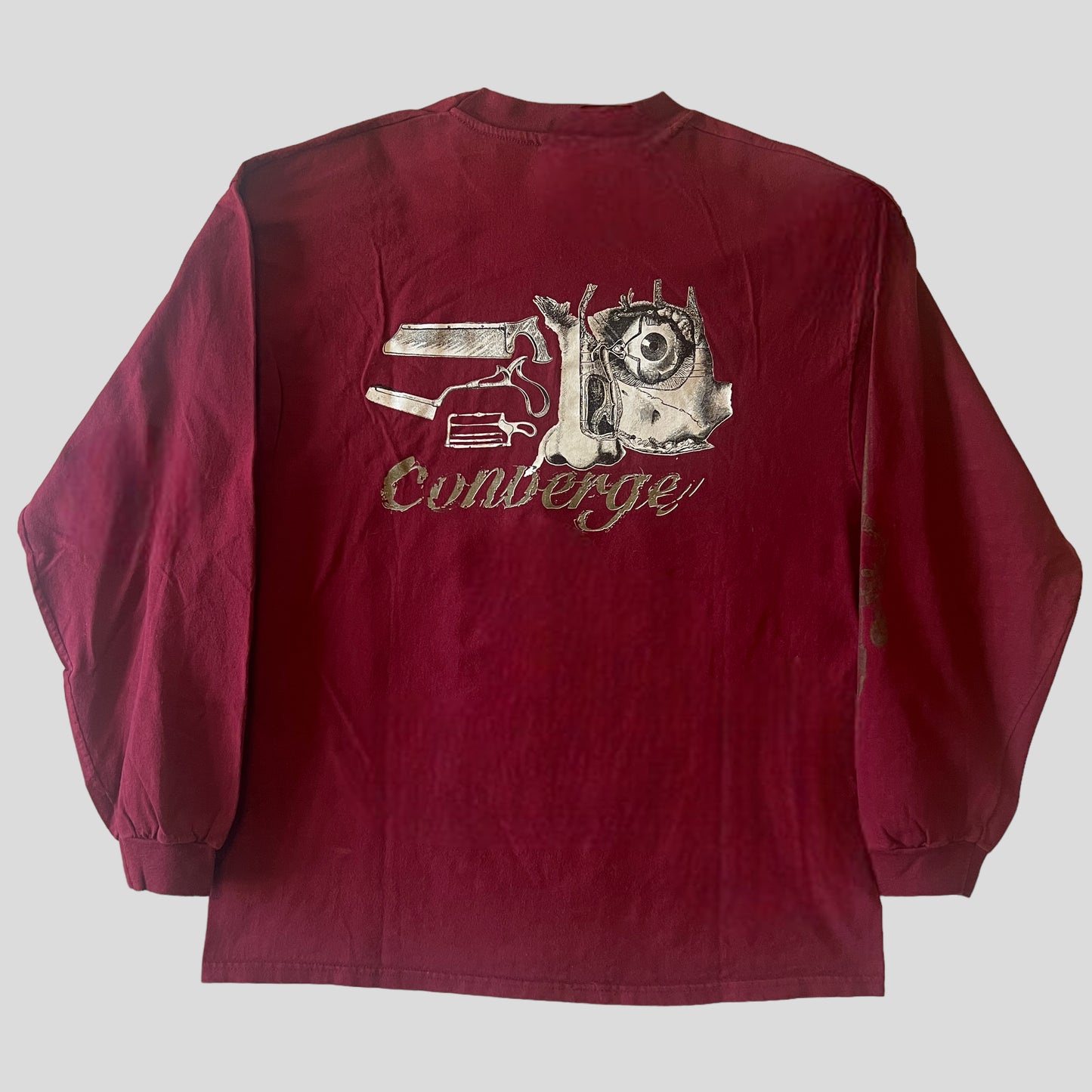 Converge Band Caring and Killing 1997 Vintage Long Sleeve T-Shirt Size XL