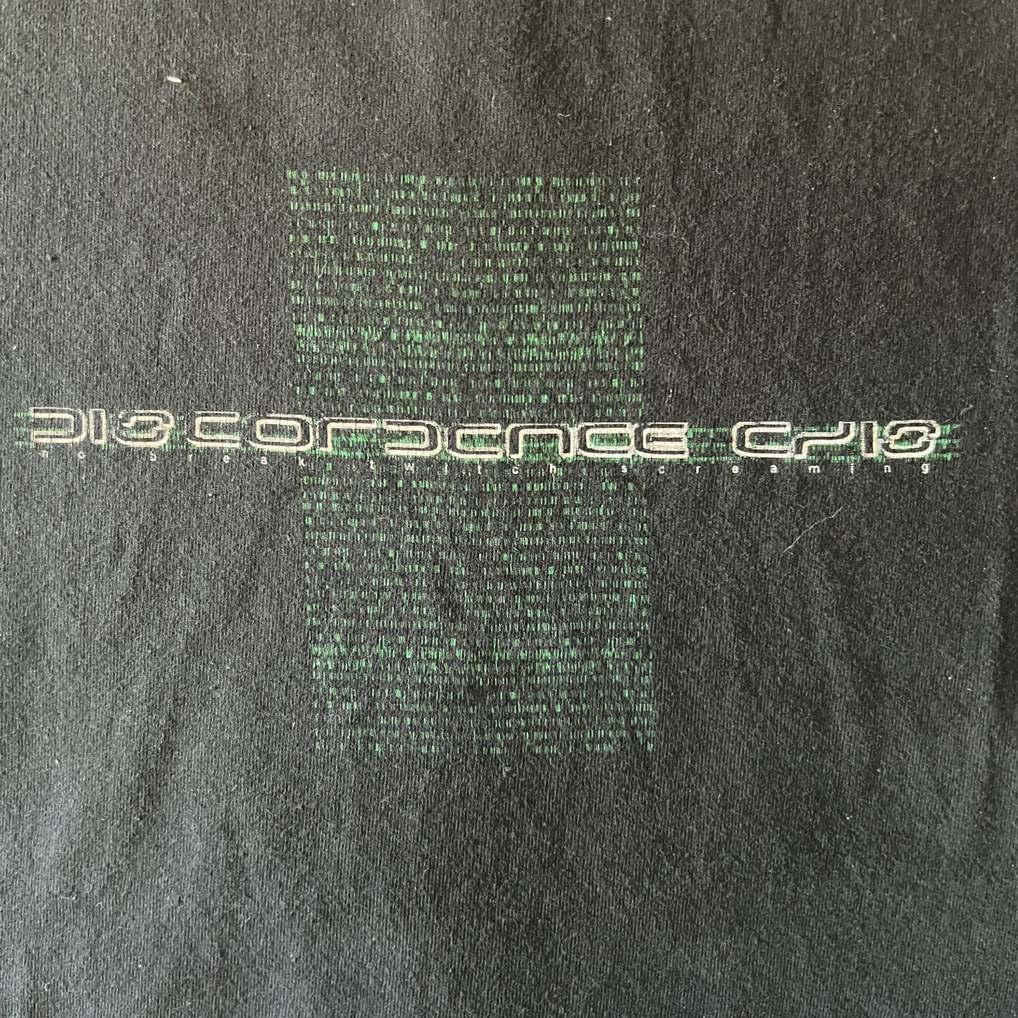 Discordance Axis Band No Break Twitch Screaming Vintage T-Shirt Size XL