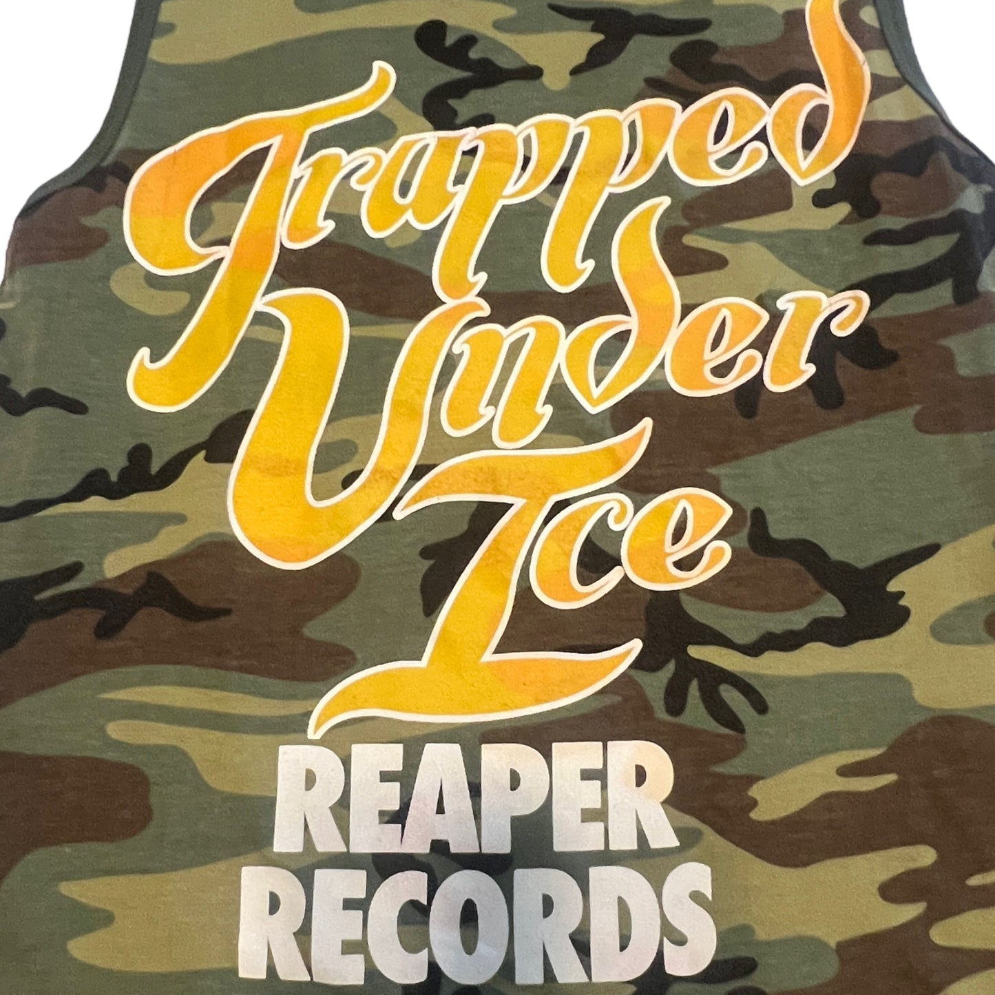 Trapped Under Ice - Camo Reaper Records Tank Top Size L