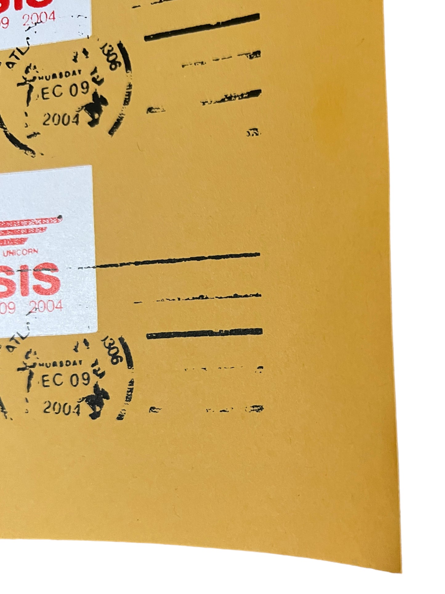 Isis The Band / These Arms are Snakes / Dysrhythmia Poster Atlanta, GA Dec 9, 2004 21 x 10 inches