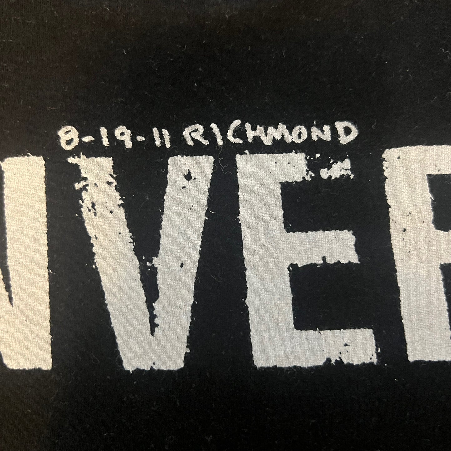 Converge Band 8-19-2011 Richmond VA Show T-Shirt Size Medium