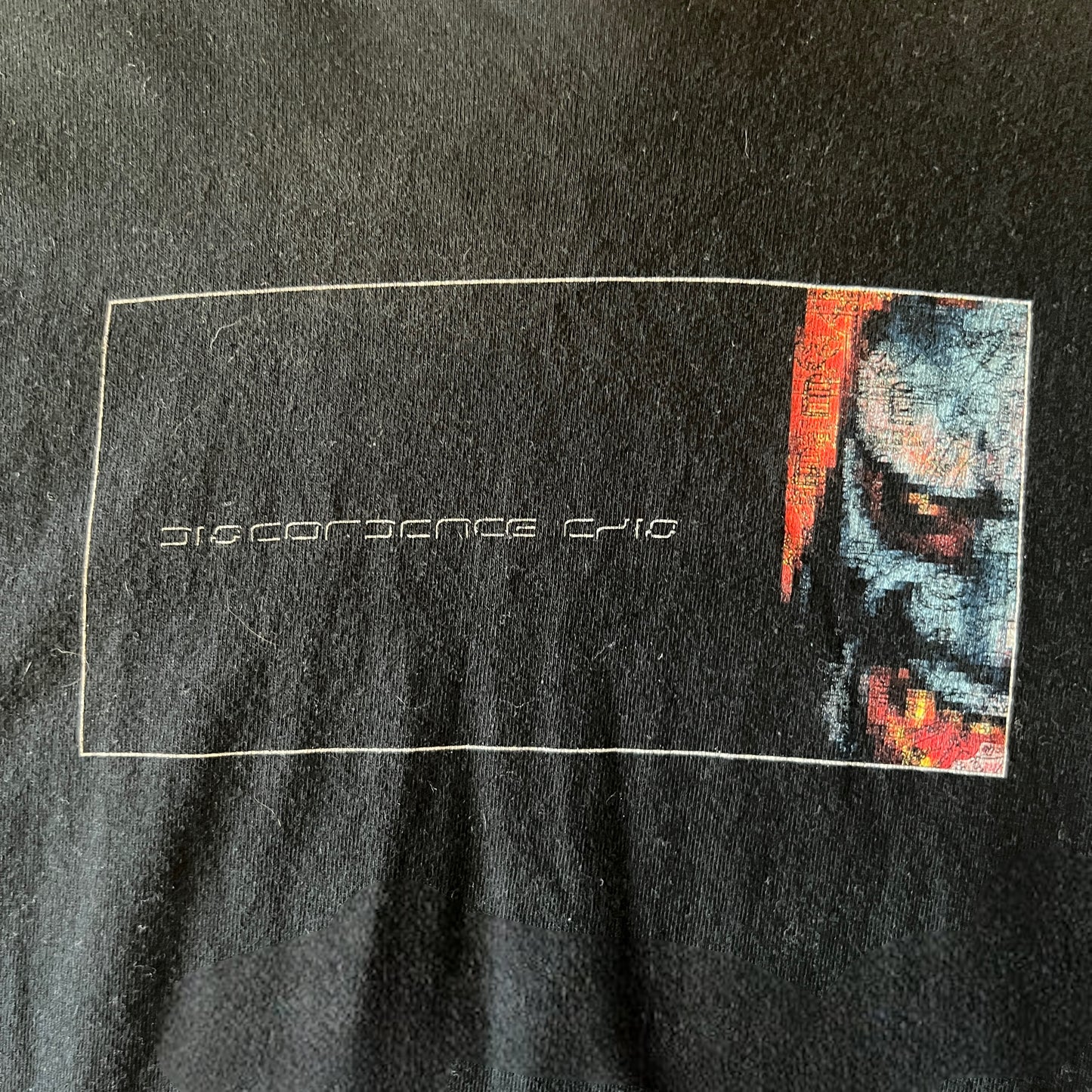 Discordance Axis Band Noh Mask Vintage T-Shirt Size L